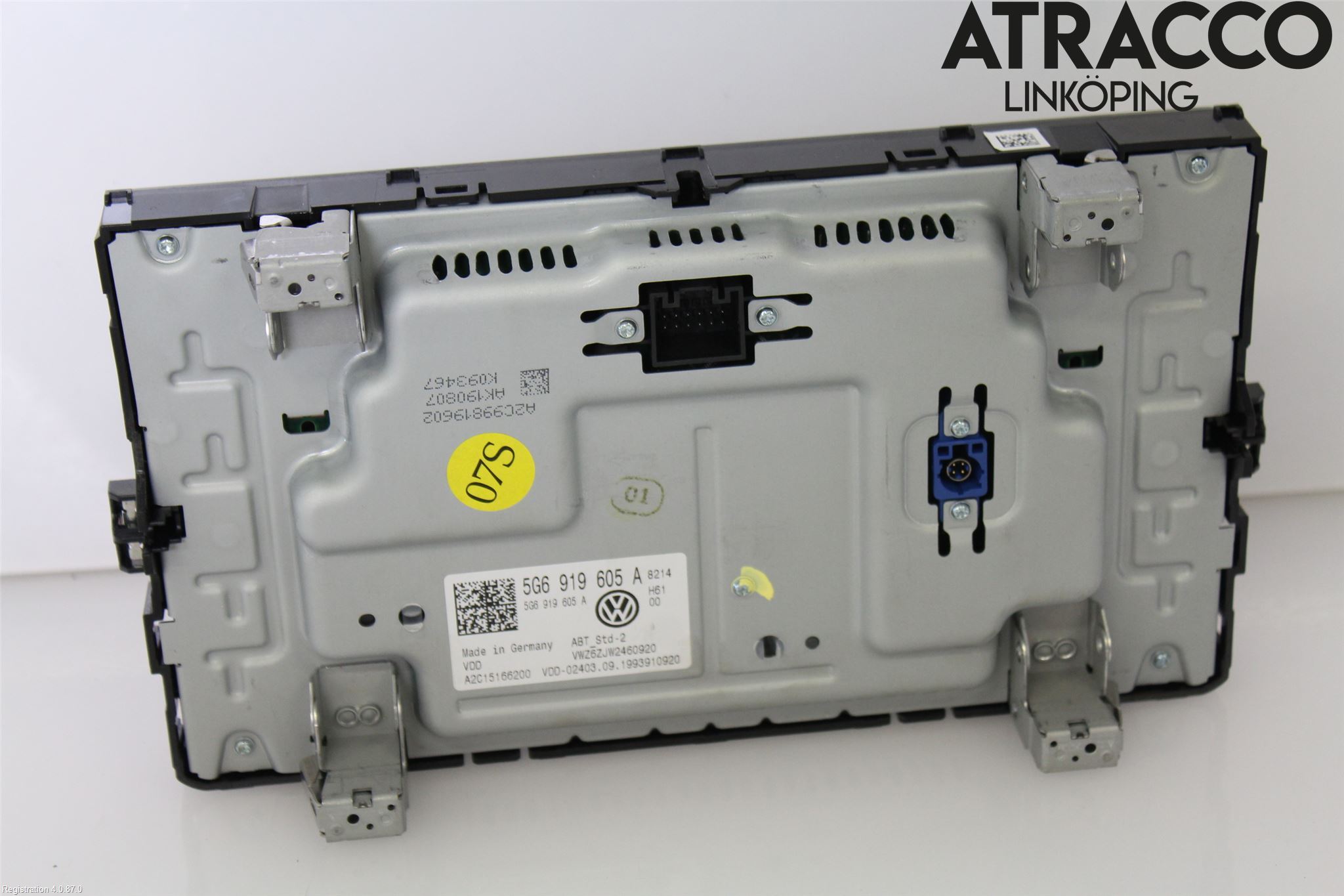 Volkswagen VW GOLF / E-GOLF VII 13-20 Multifunktionsdisplay