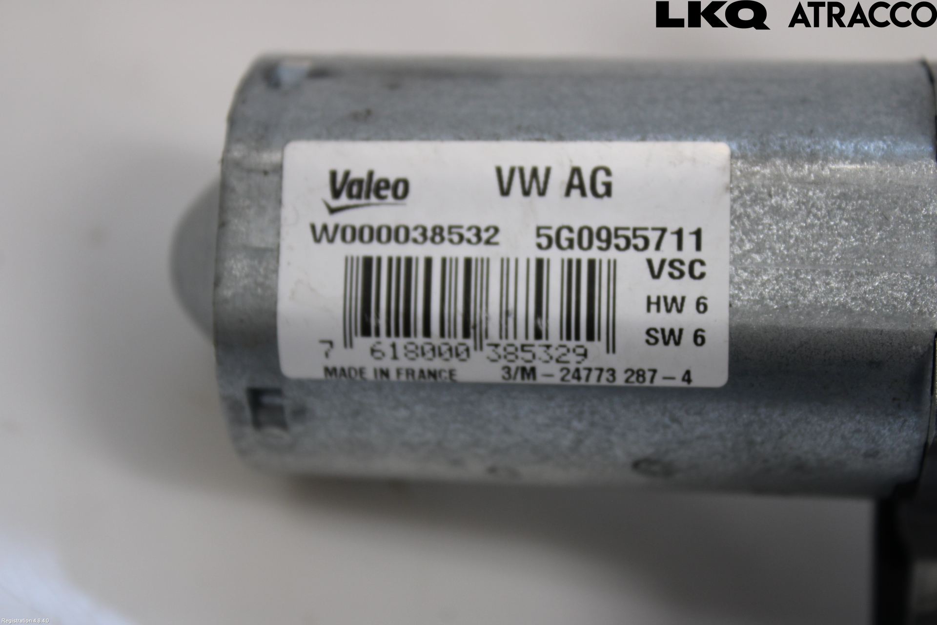 Volkswagen VW PASSAT 15-19 Torkarmotor Baklucka