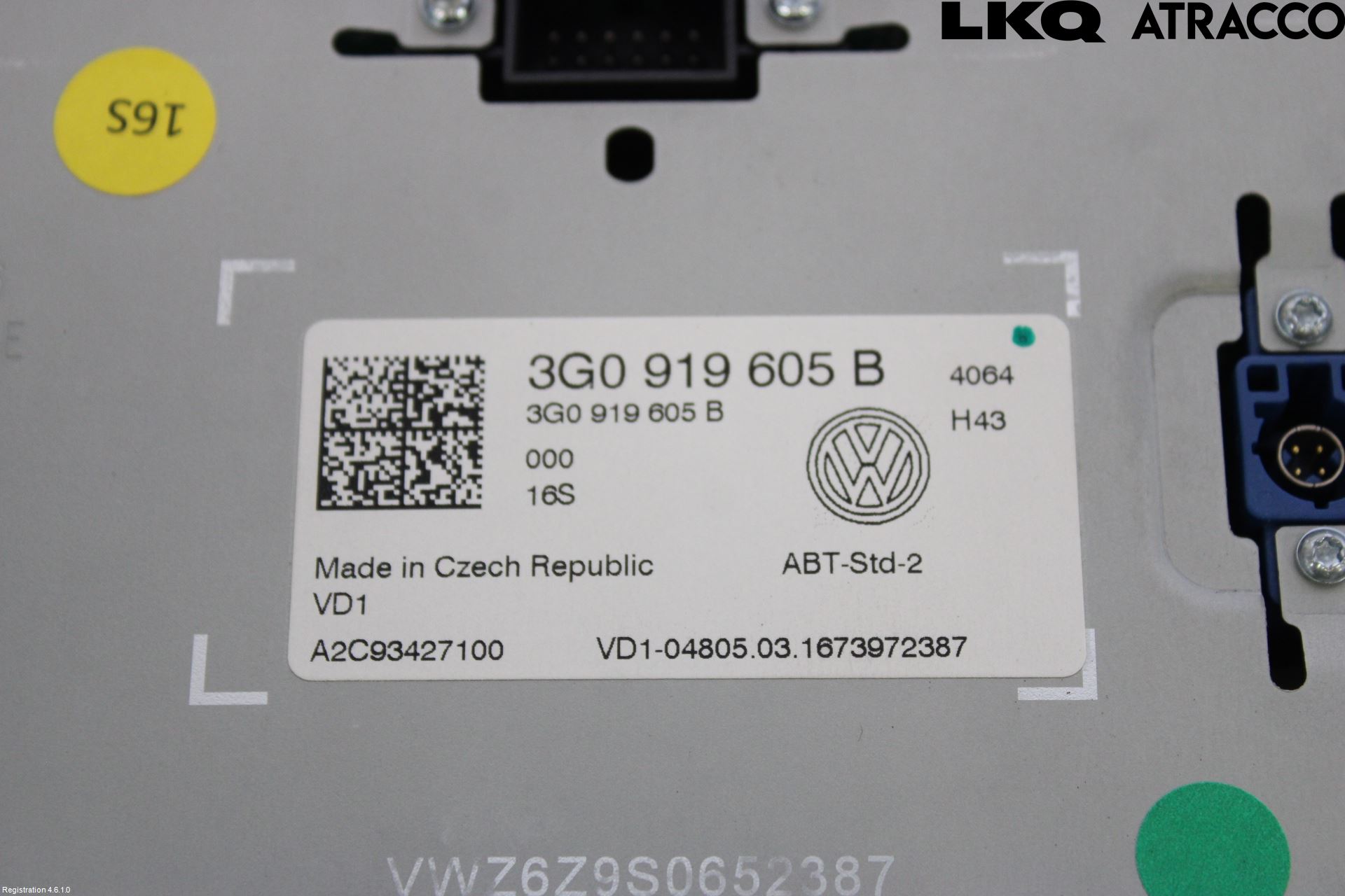 Volkswagen VW PASSAT 15-19 Multifunktionsdisplay