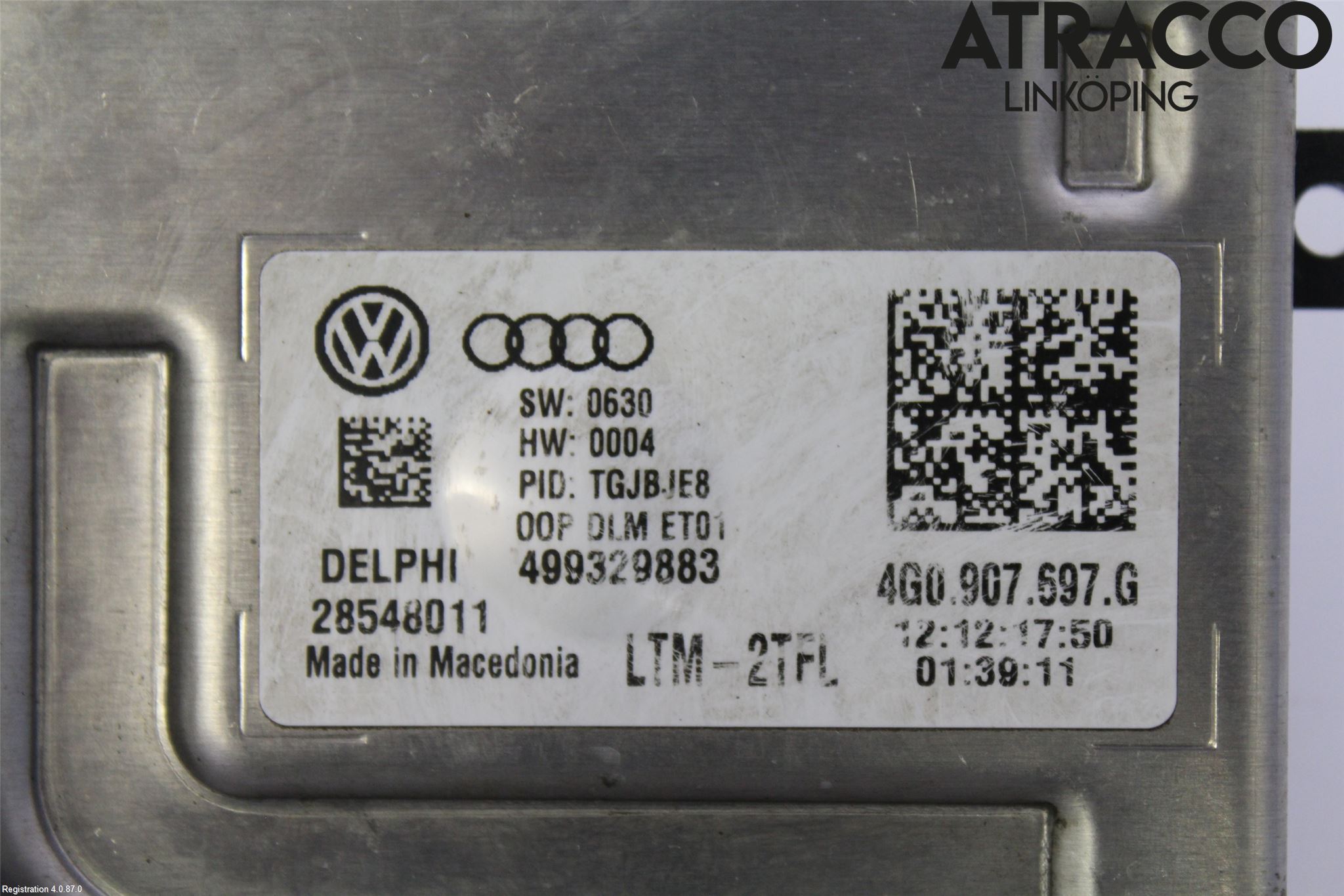 Volkswagen VW AMAROK 2H 10-22 Styrenhet Strålkastare
