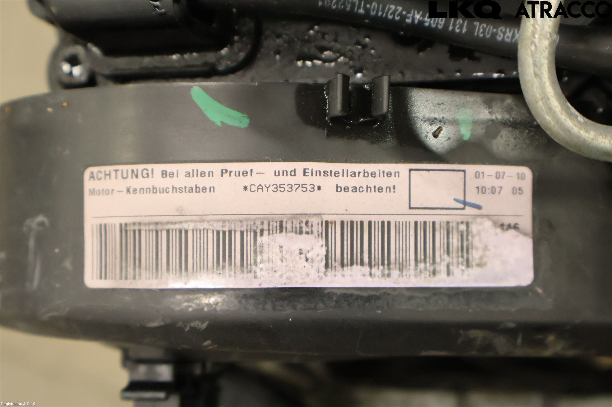 Volkswagen VW GOLF VI 09-13 Motor Diesel