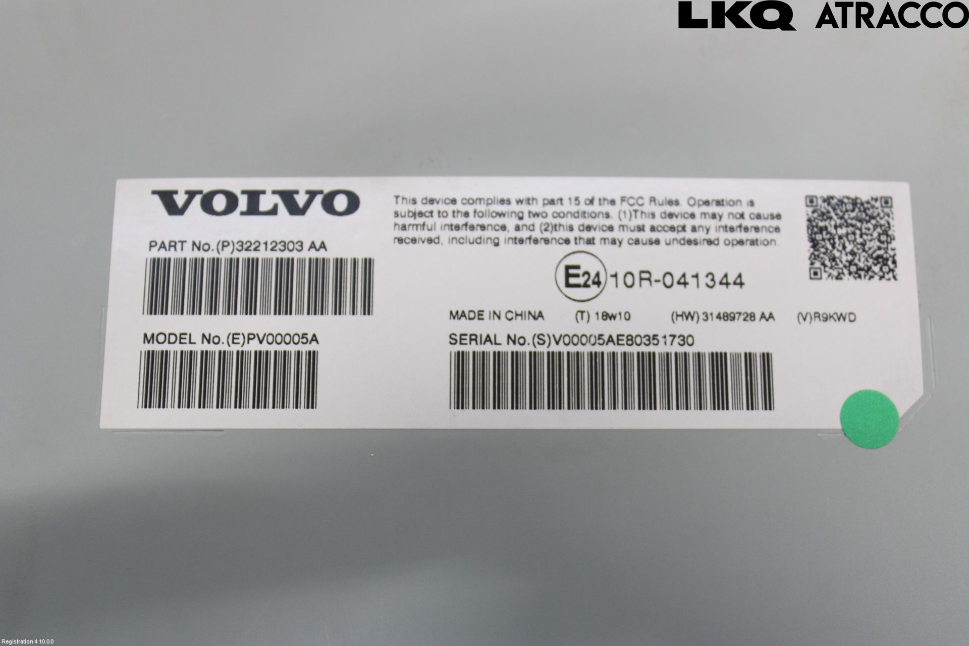 Volvo V60 19- Radio-Stereo Förstärkare