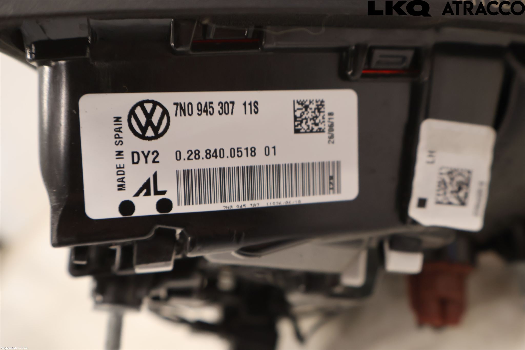 Volkswagen VW SHARAN 11- Bakljus Lucka Vä
