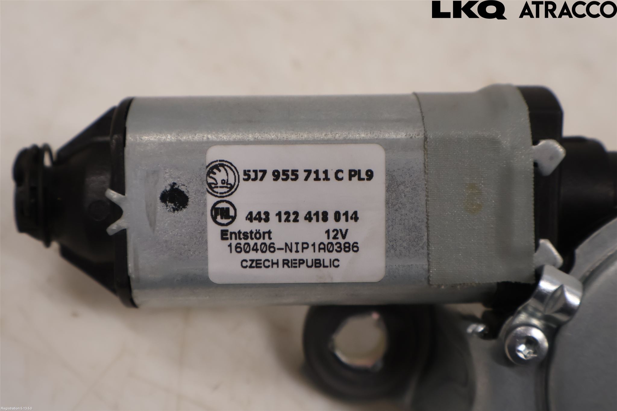 Skoda YETI Torkarmotor Baklucka