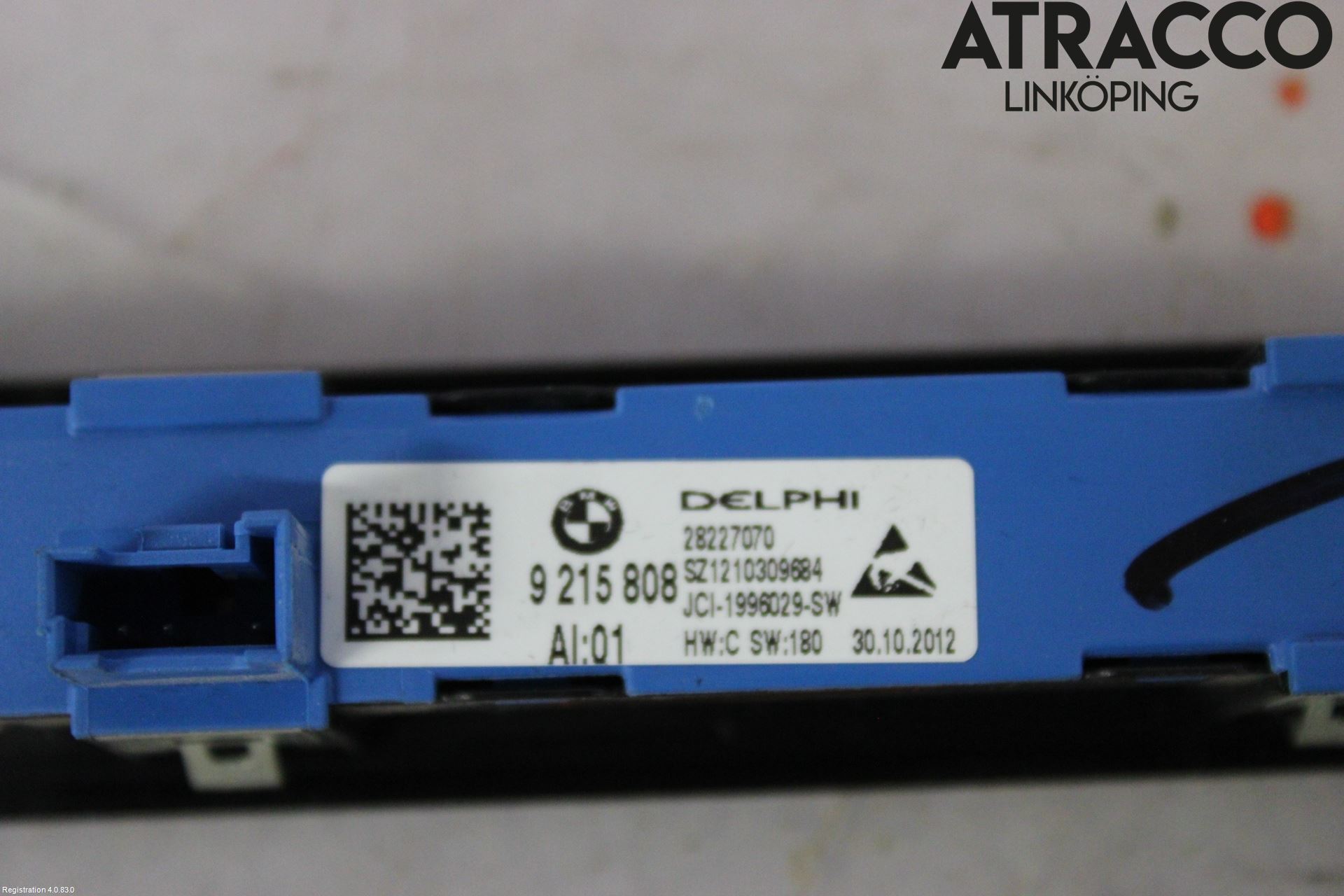 BMW 5 F10/F11/F18 09-17 Strömställare Stolminne