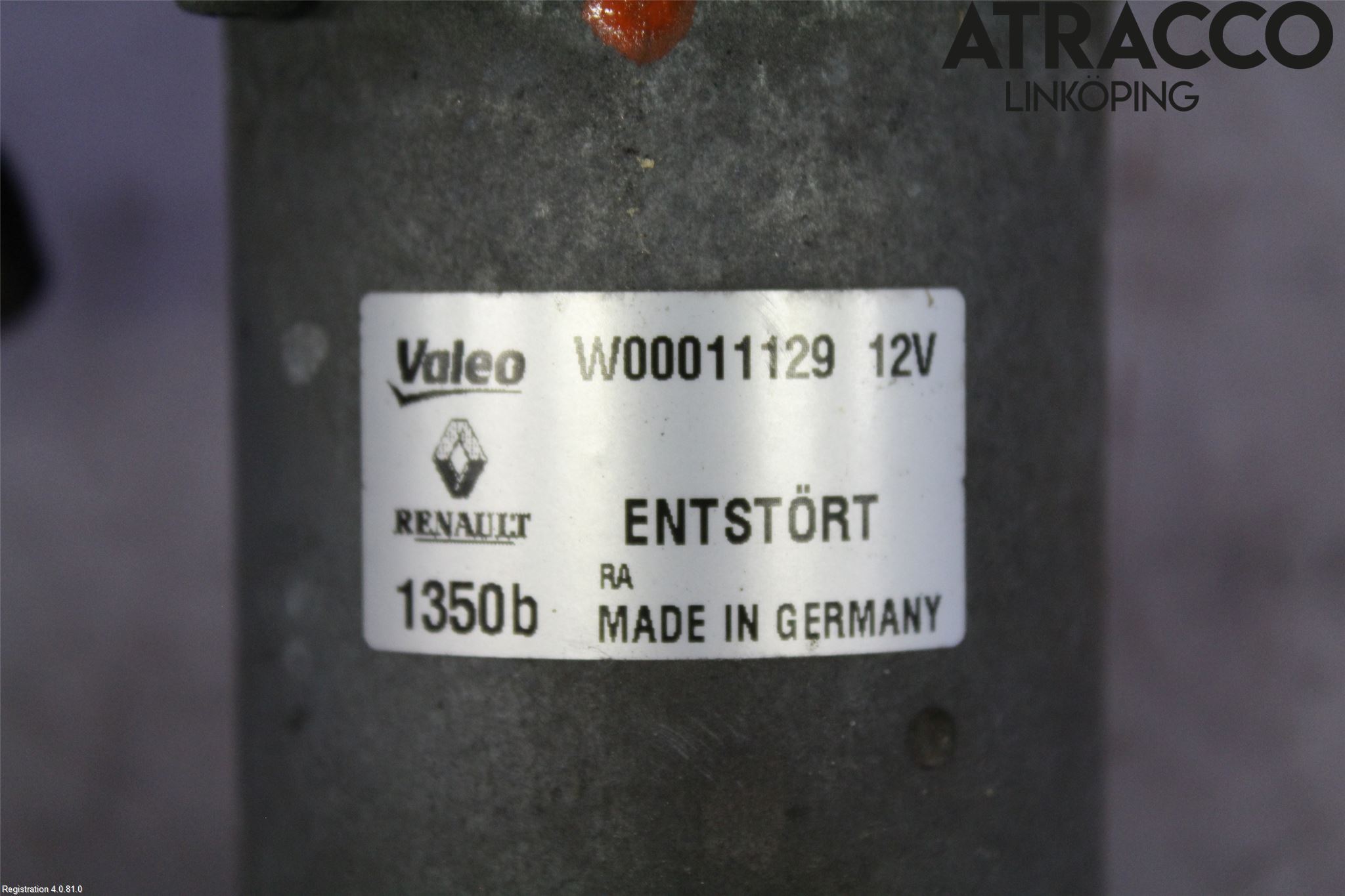 Renault LAGUNA III 08-10 Torkarmotor Vindruta