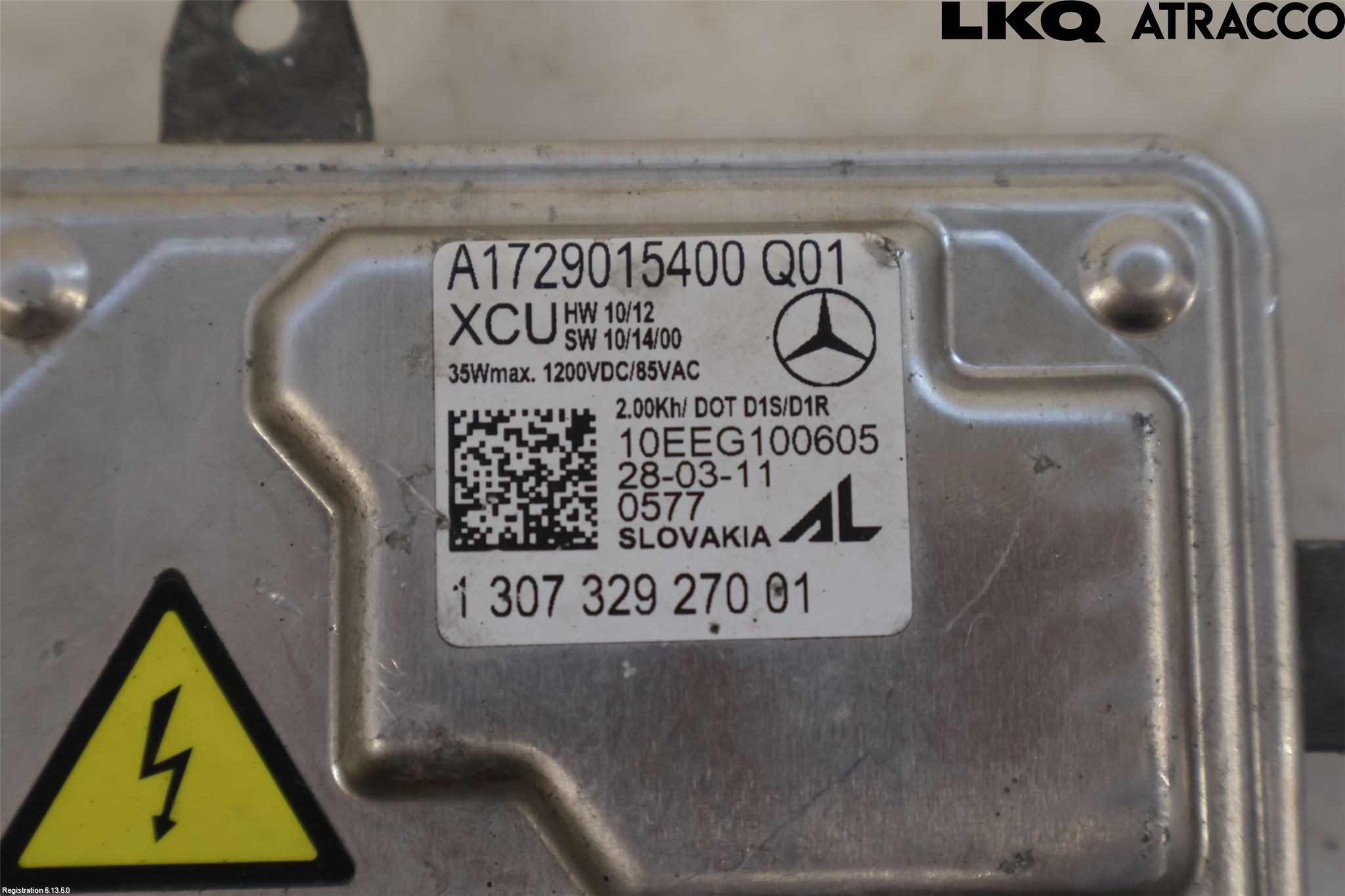 Mercedes-Benz MB C-KLASS (W204) 07-15 Styrenhet Strålkastare