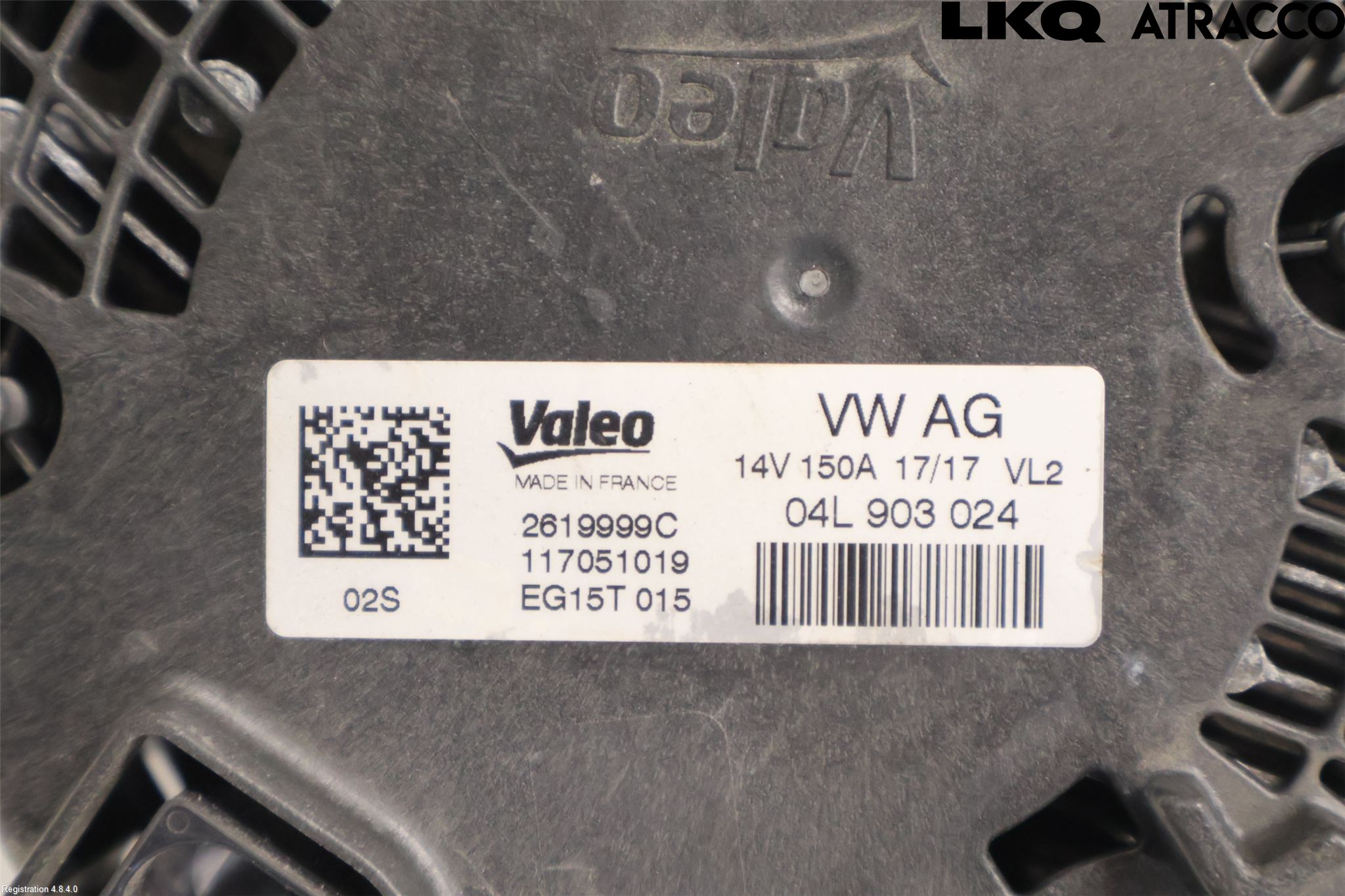 Audi A4/S4 B9 16-19 Generator