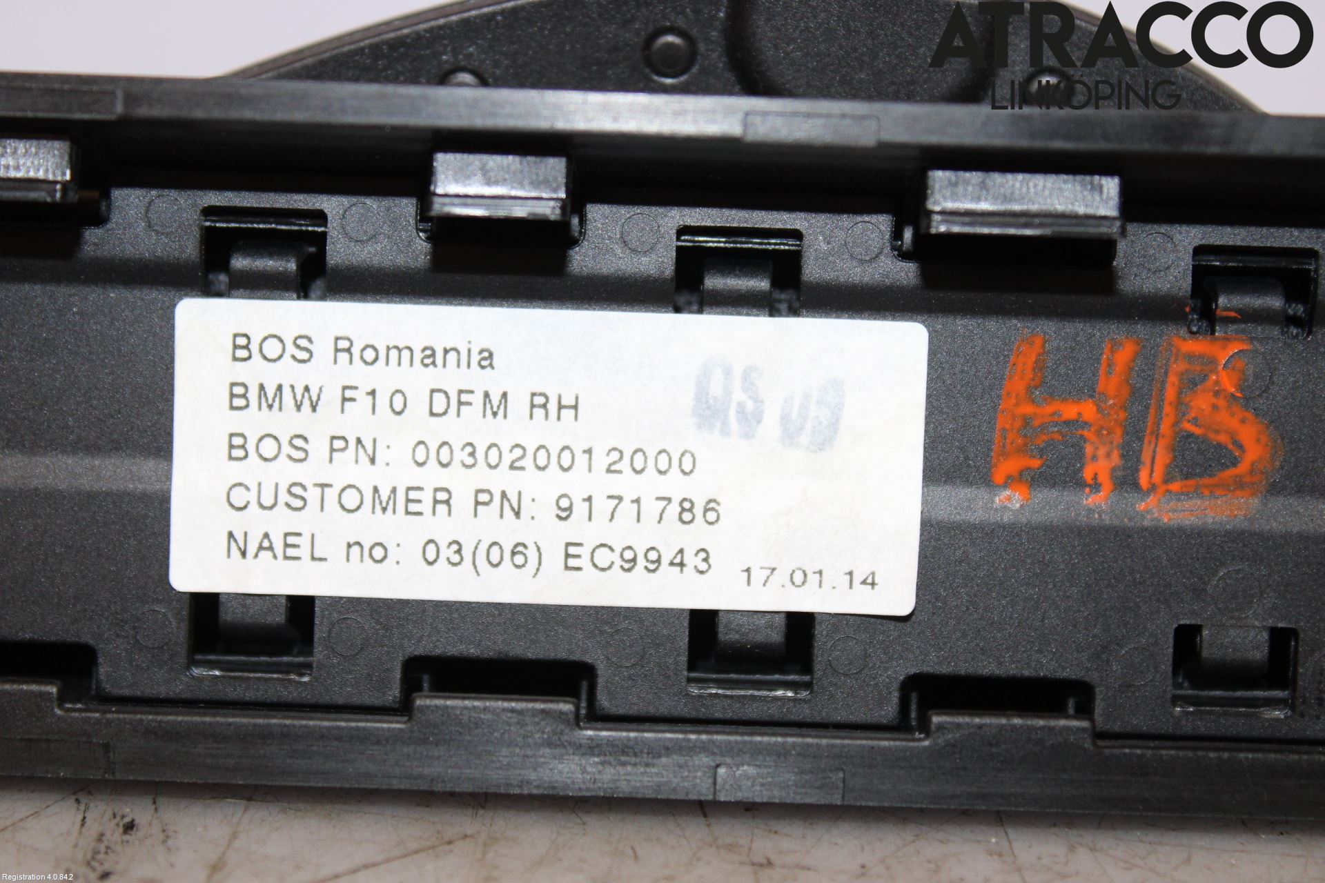 BMW 5 F10/F11/F18 09-17 Solskydd
