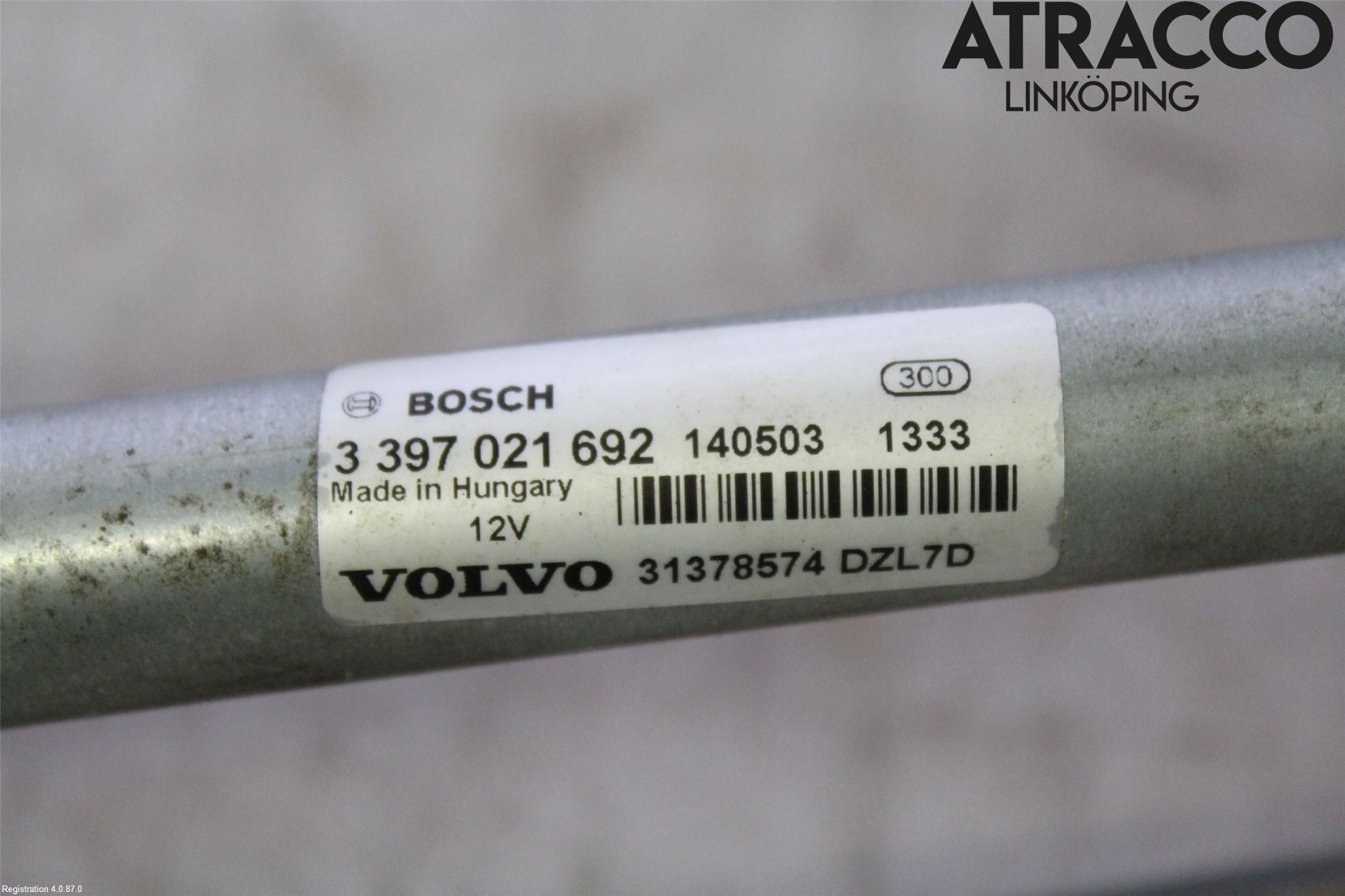 Volvo V40 12-19 Torkarmekanism Vindruta