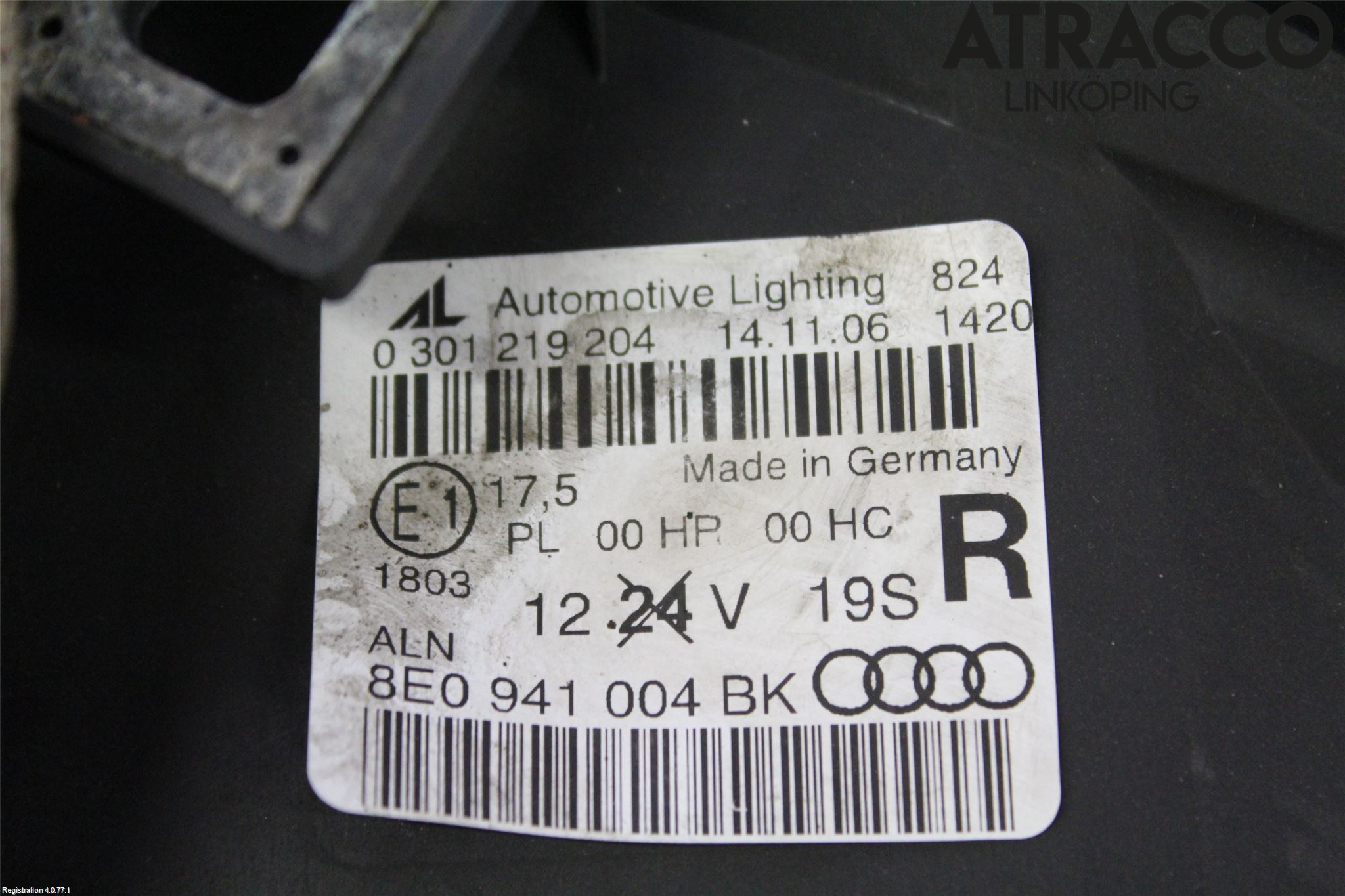 Audi A4/S4 05-07 Strålkastare Höger