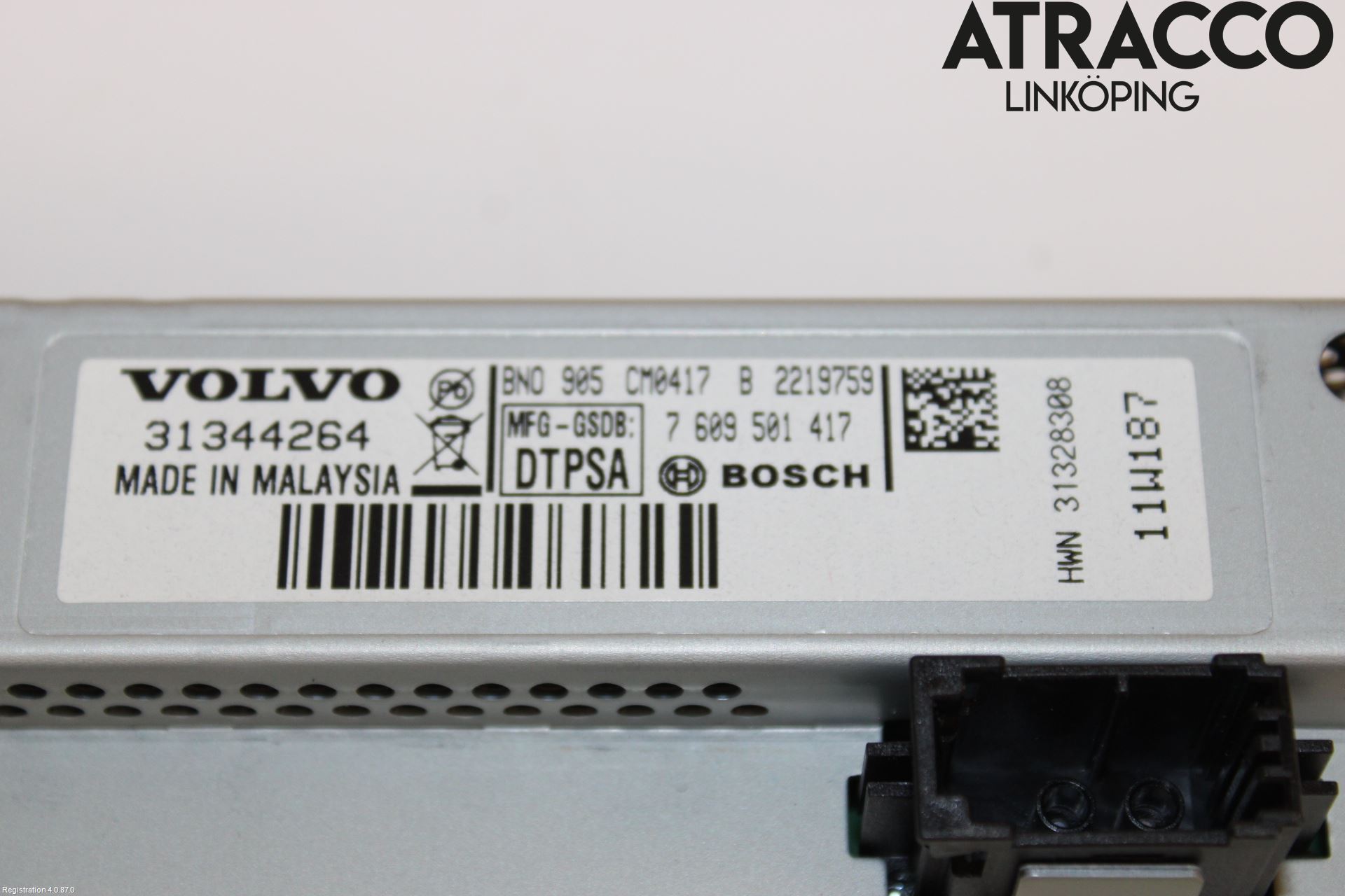 Volvo XC60 09-13 Multifunktionsdisplay