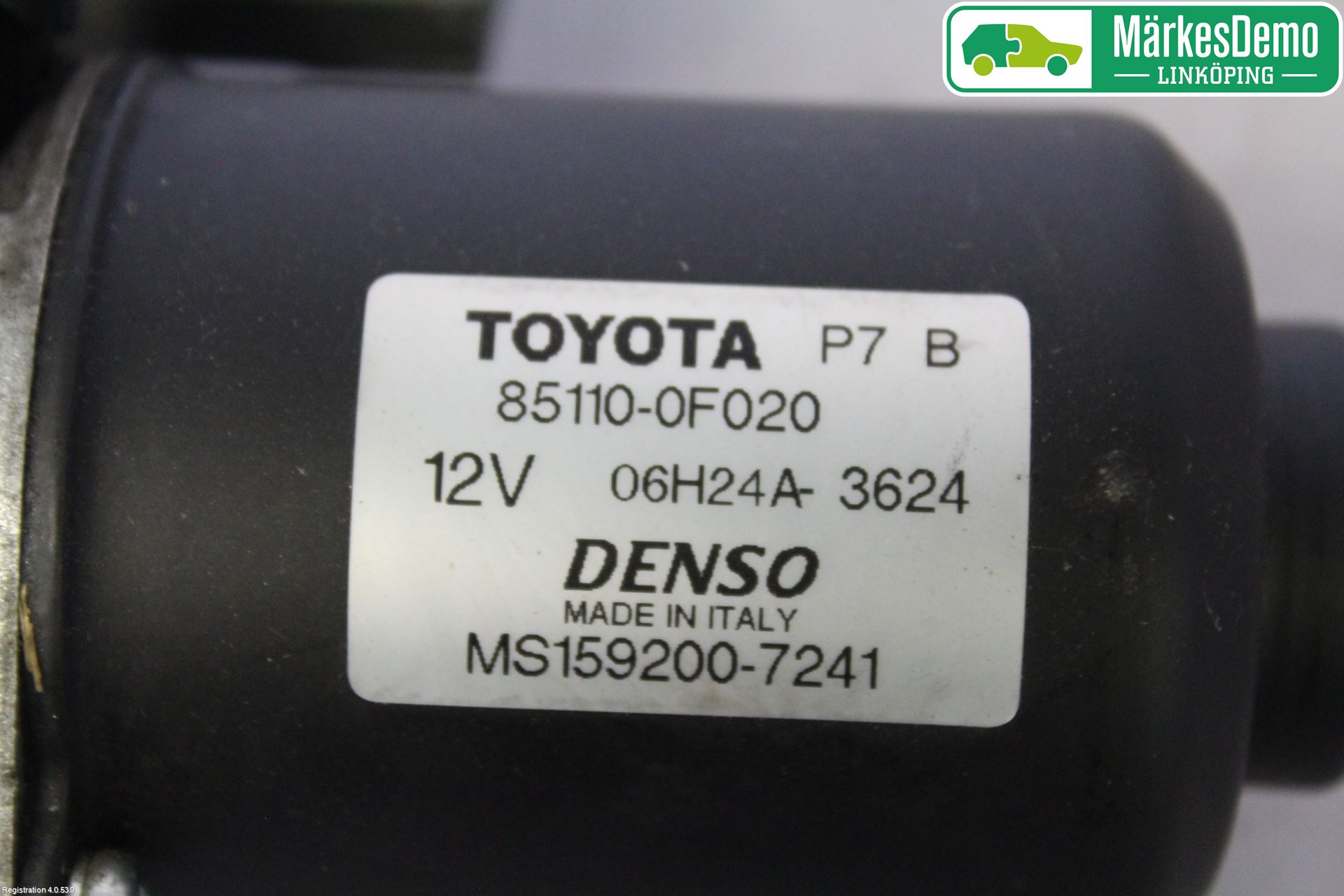 Toyota COROLLA VERSO 04-07 Torkarmotor Vindruta