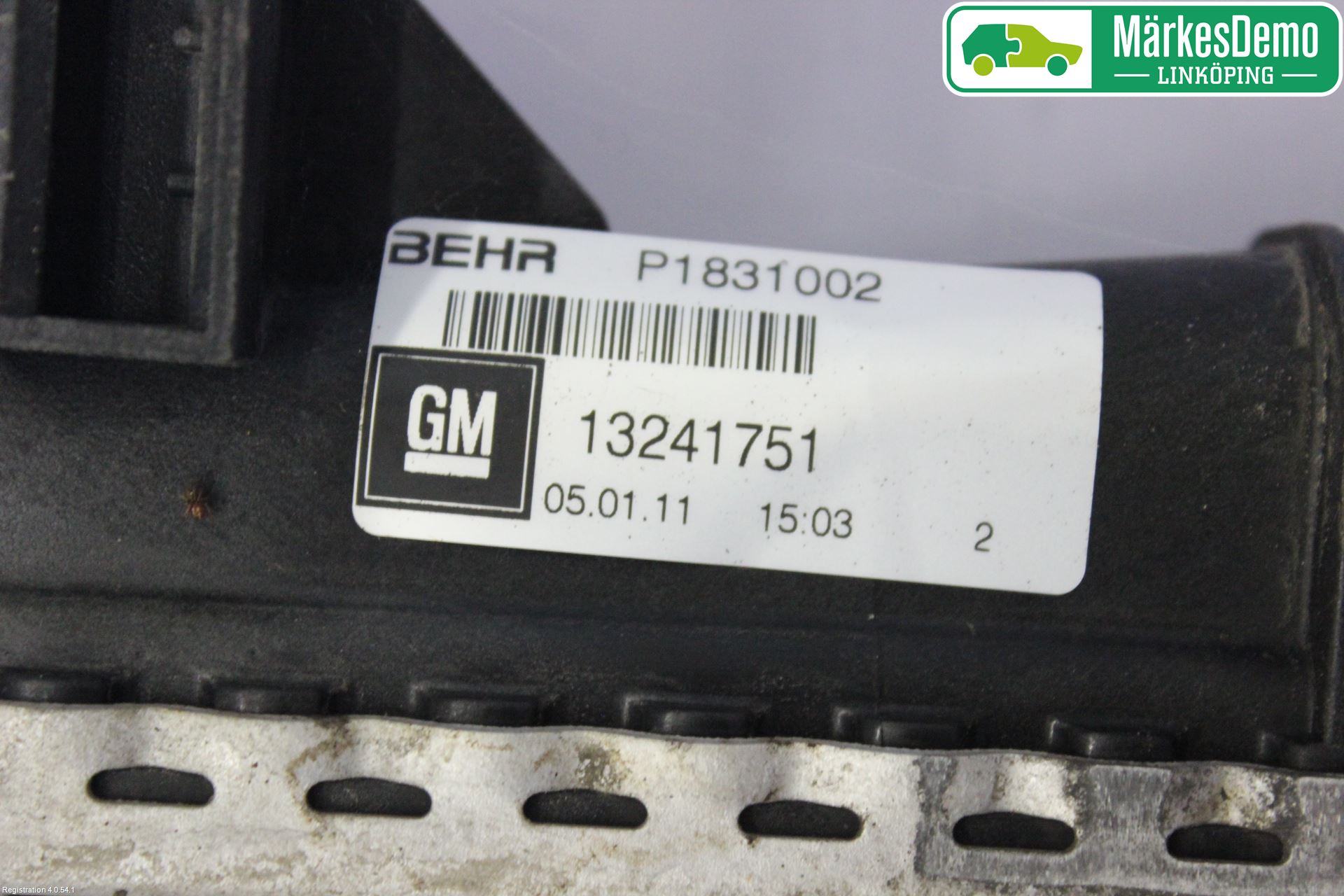 Saab 9-5 10-12 Laddluft-Intercooler Kyl