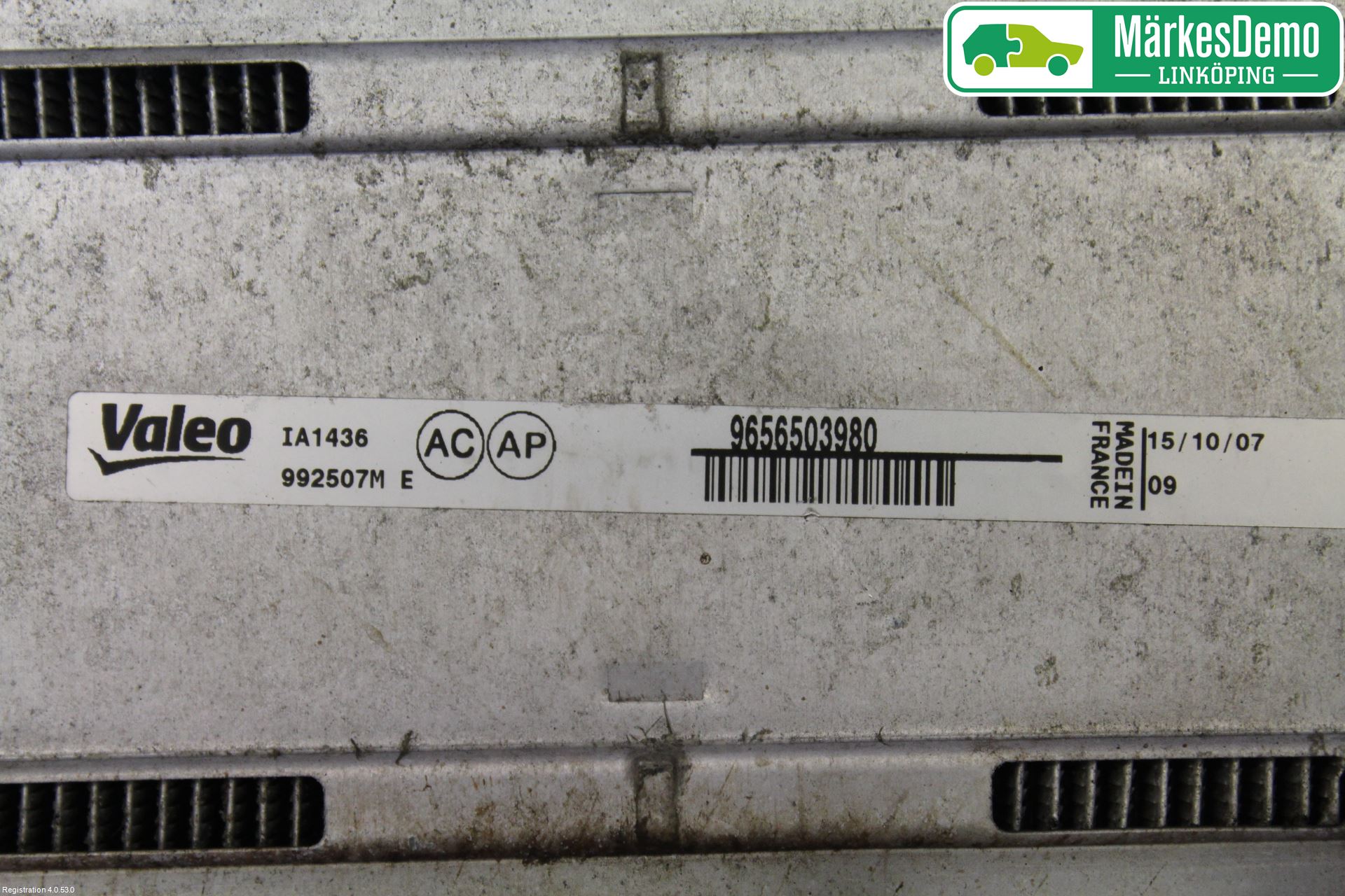 Citroen C4 PICASSO 06-13 Laddluft-Intercooler Kyl