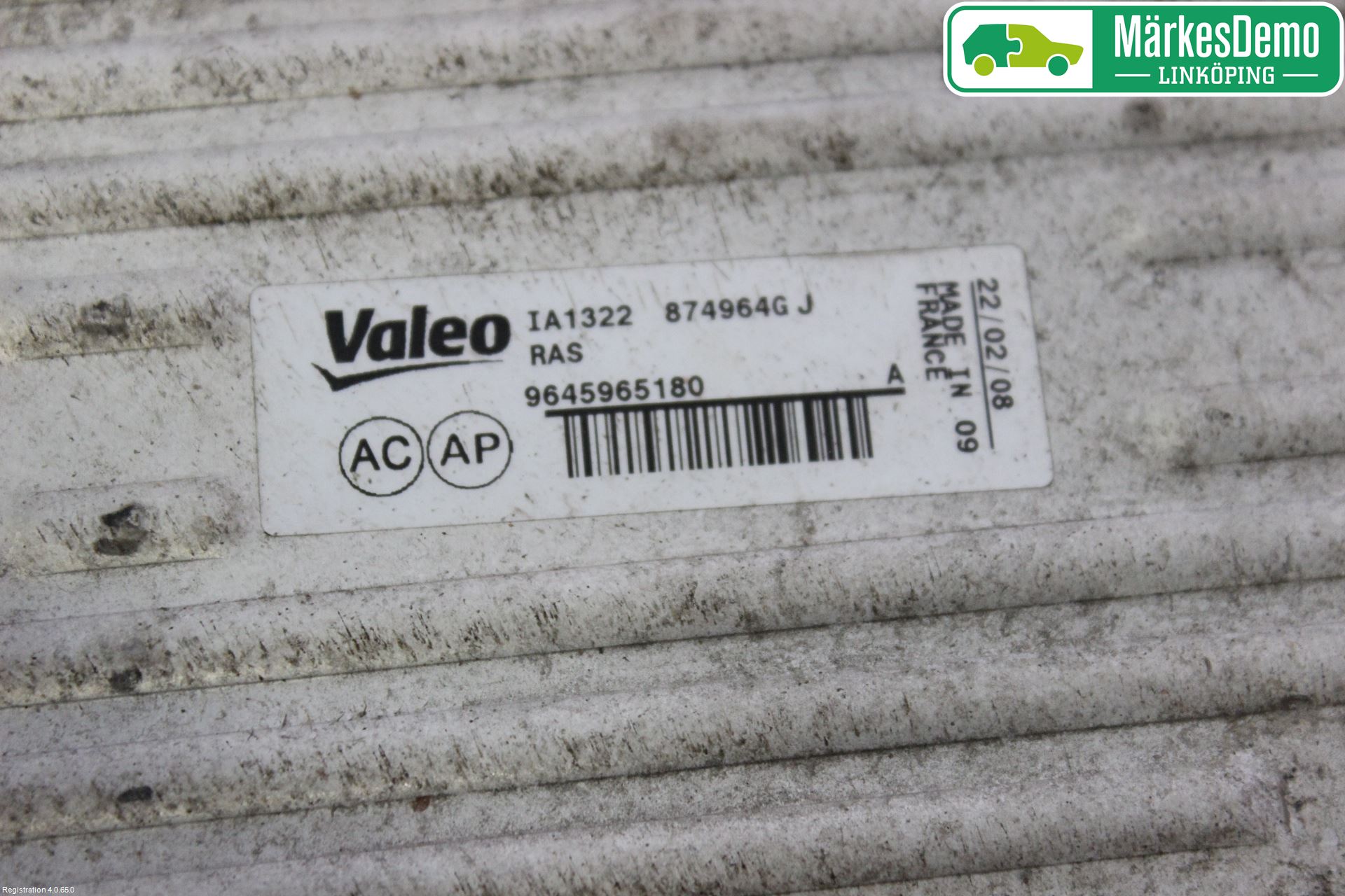 Citroen BERLINGO  03-07 Laddluft-Intercooler Kyl