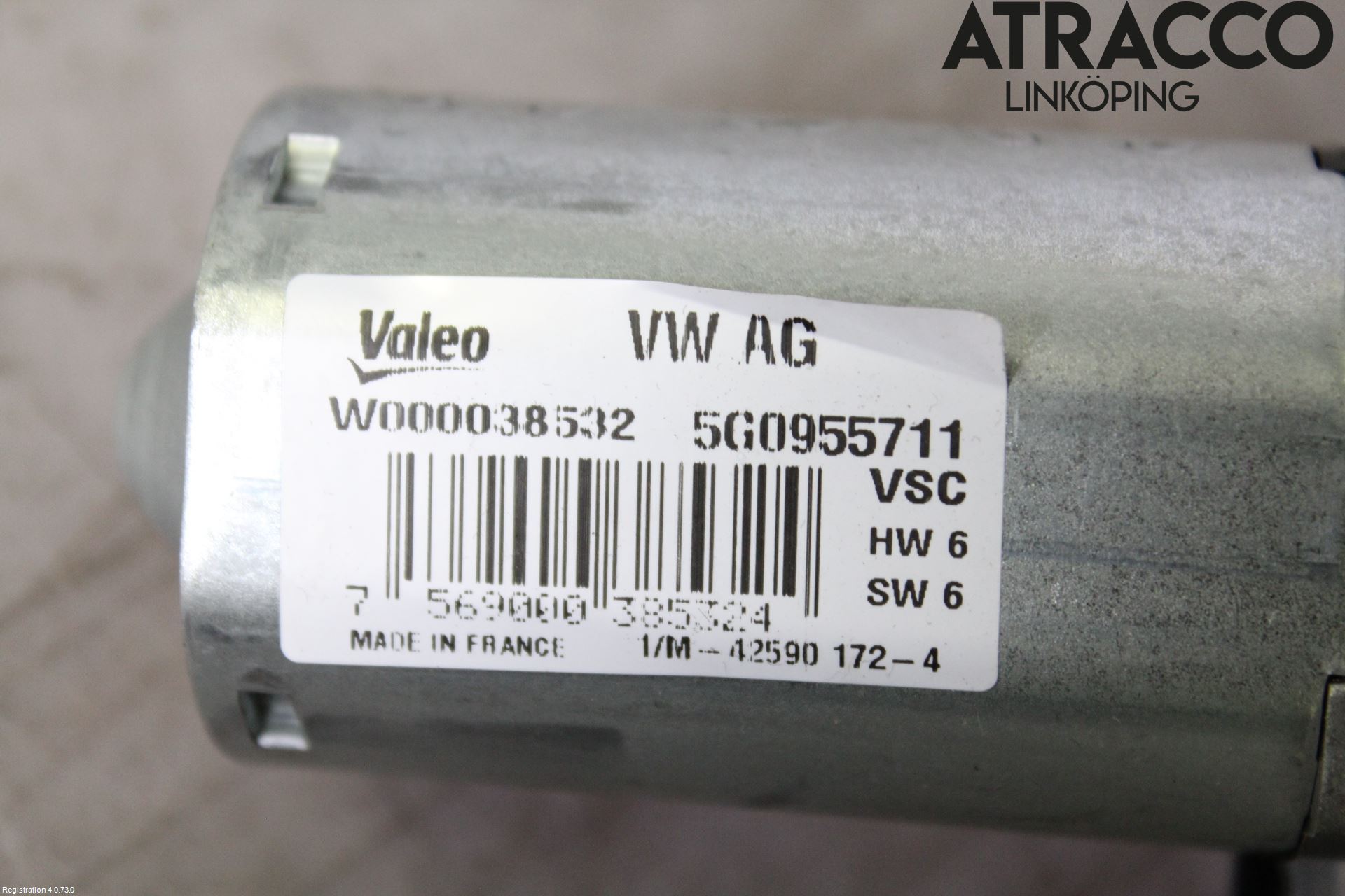 Volkswagen VW GOLF / E-GOLF VII 13-20 Torkarmotor Baklucka