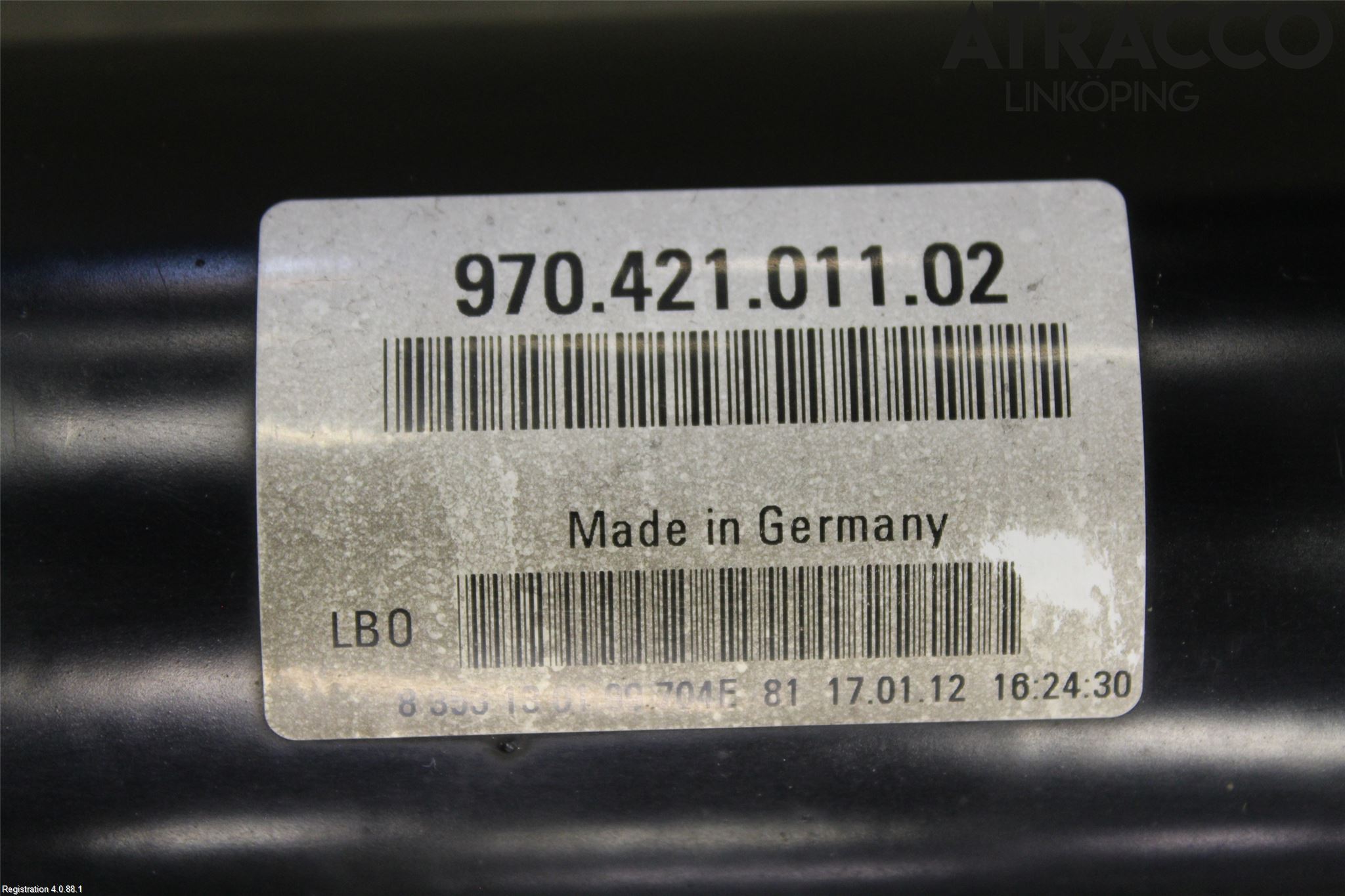 Porsche PANAMERA 09- Mellanaxel Komp