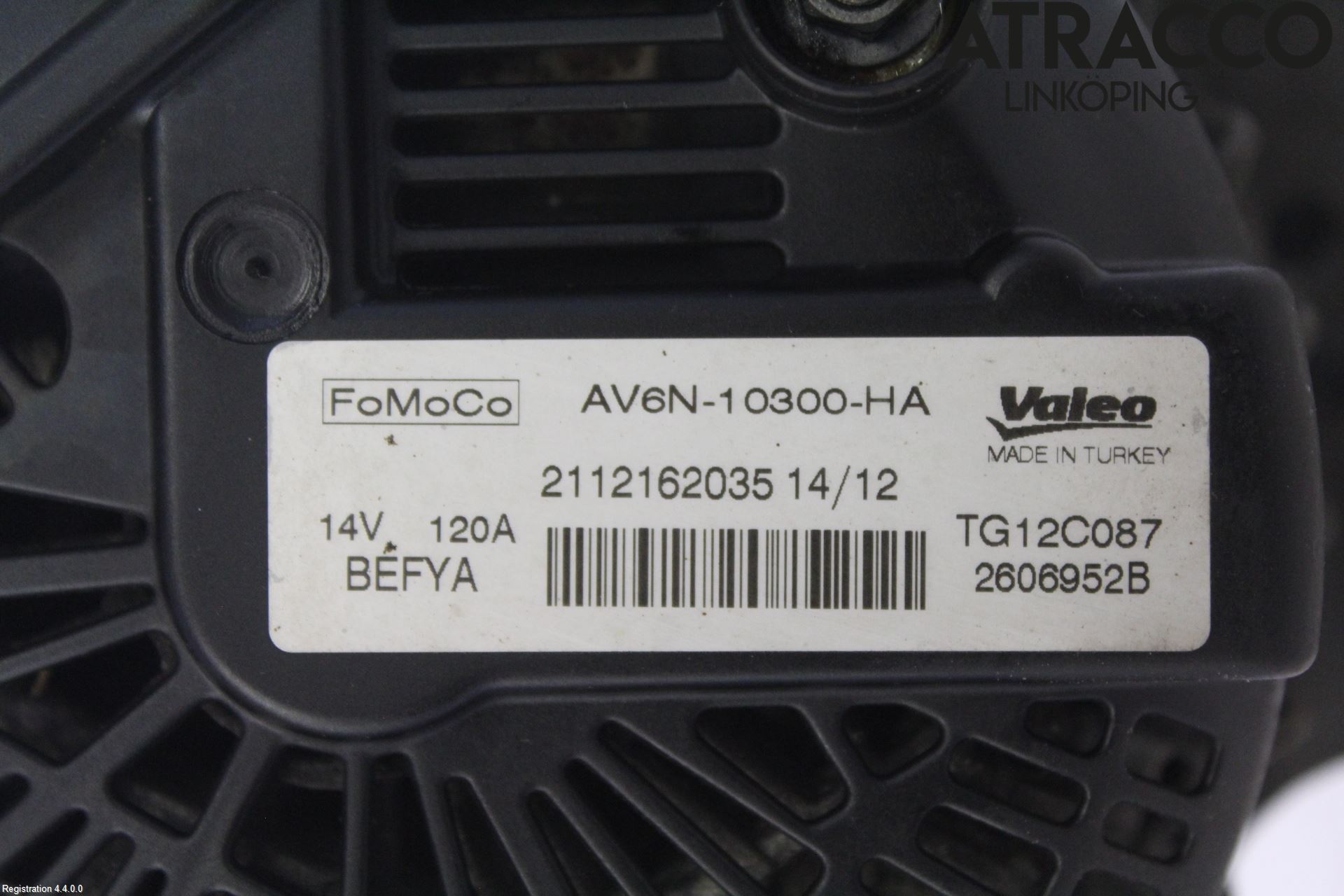 Ford FIESTA 09-12 Generator