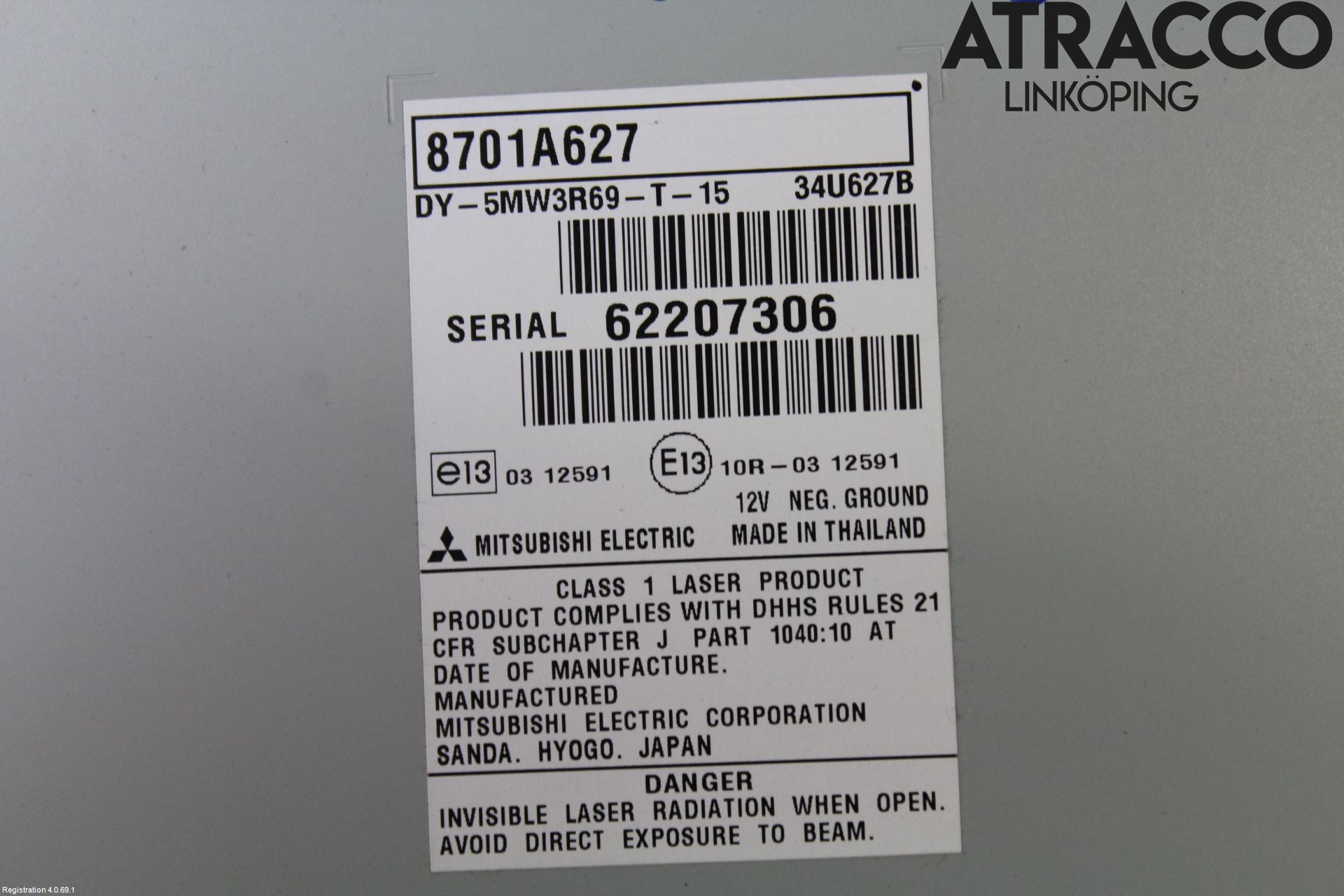 Mitsubishi ASX 10-22 Cd Radio - Multimediapanel