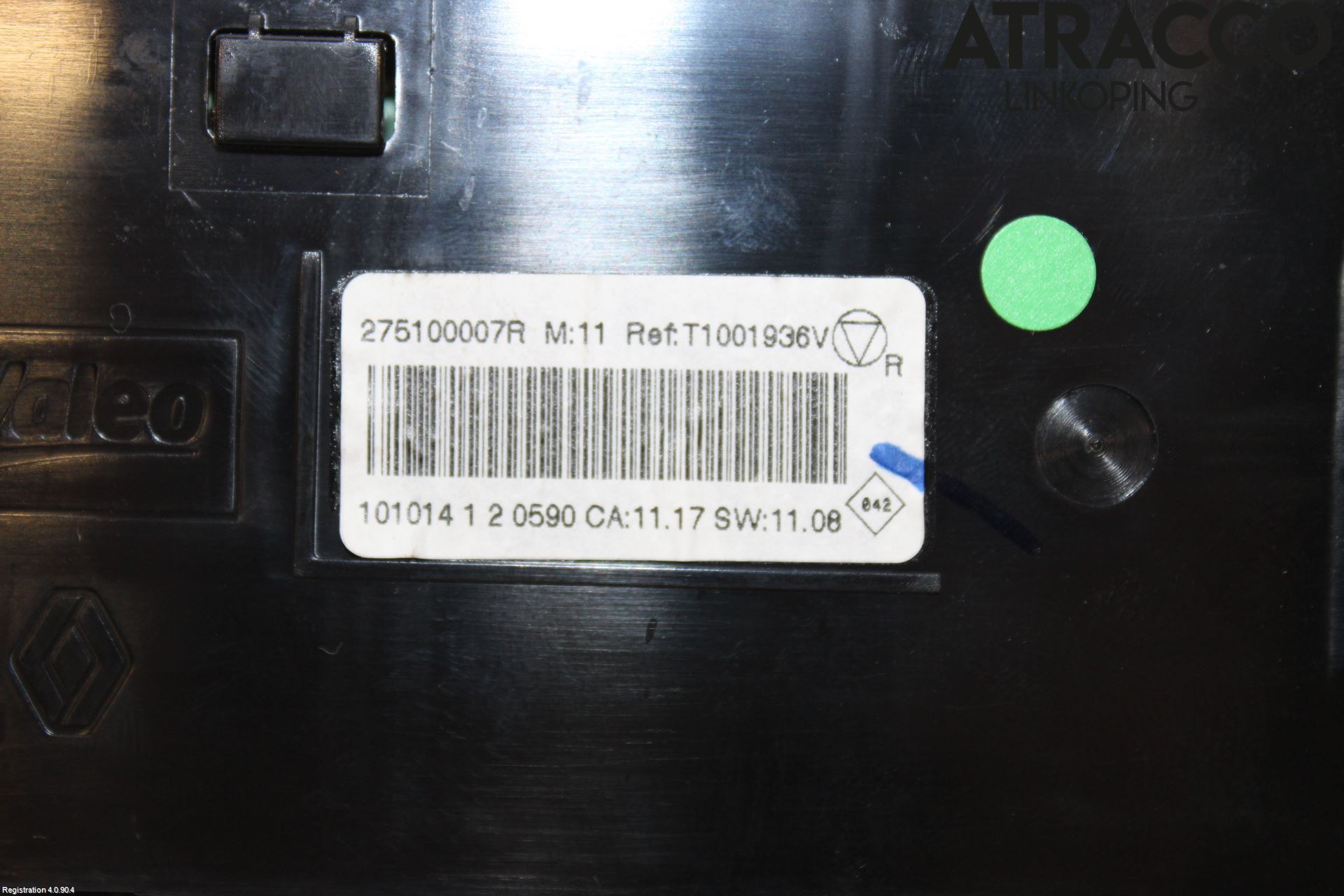 Renault MEGANE III 09-15 Ac Styrenhet Ac Manöveren