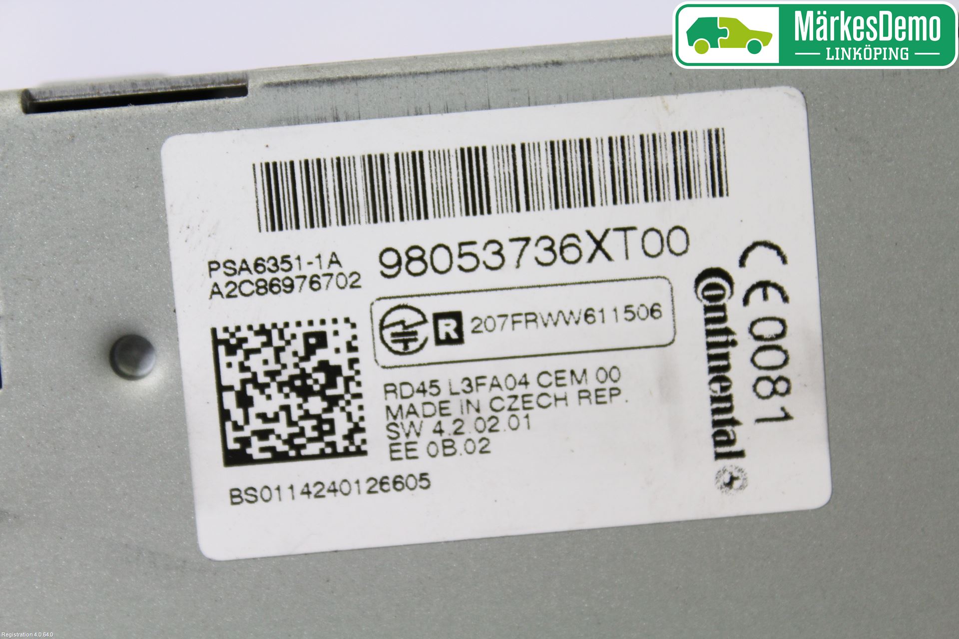 Peugeot PARTNER 08-15 Cd Radio - Multimediapanel