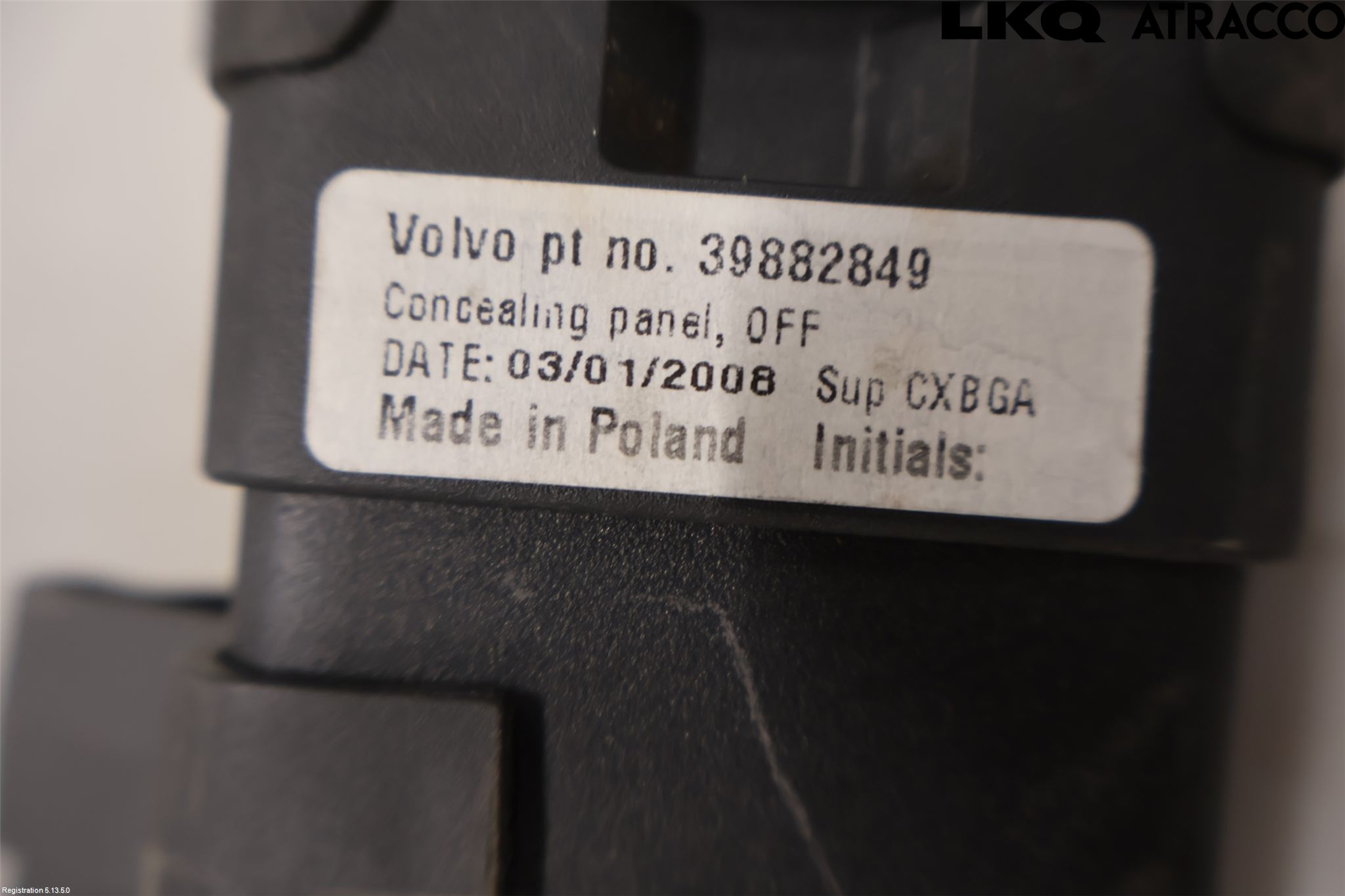 Volvo V70 08-13 Insynskydd