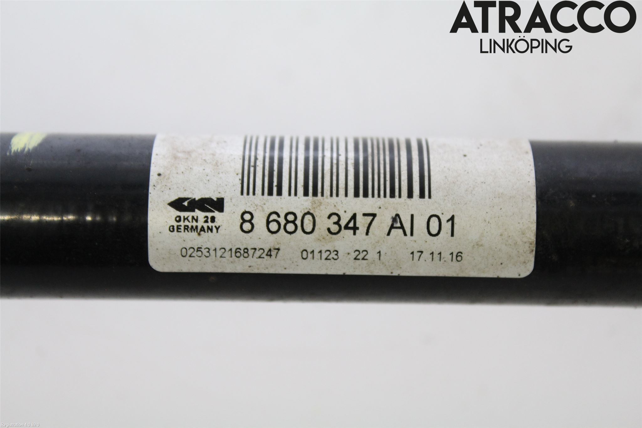 BMW 3 F30/F31/F80 12-19 Drivaxel Bak Vänster