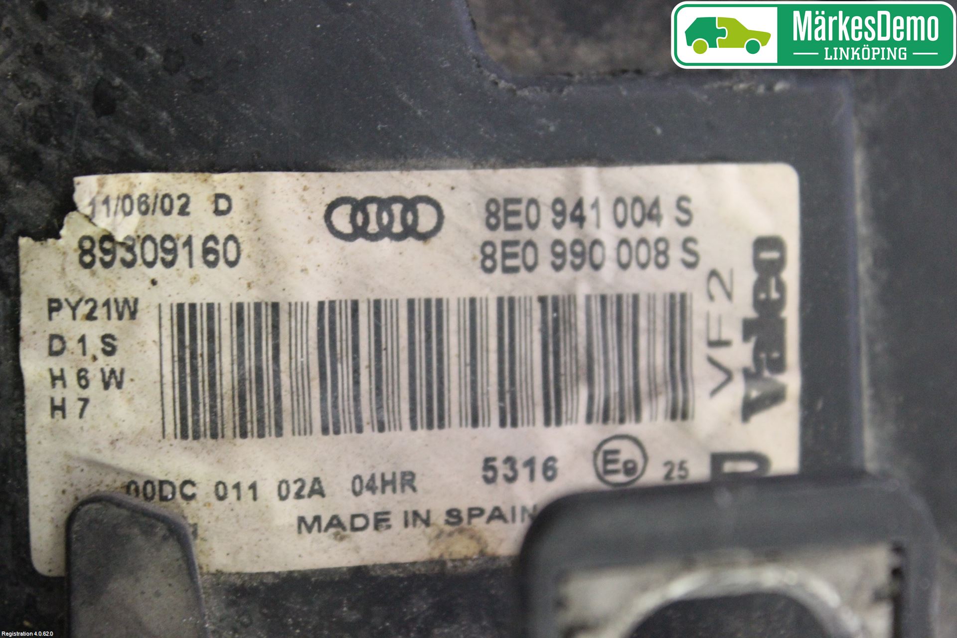 Audi A4/S4 01-05 Strålkastare Höger