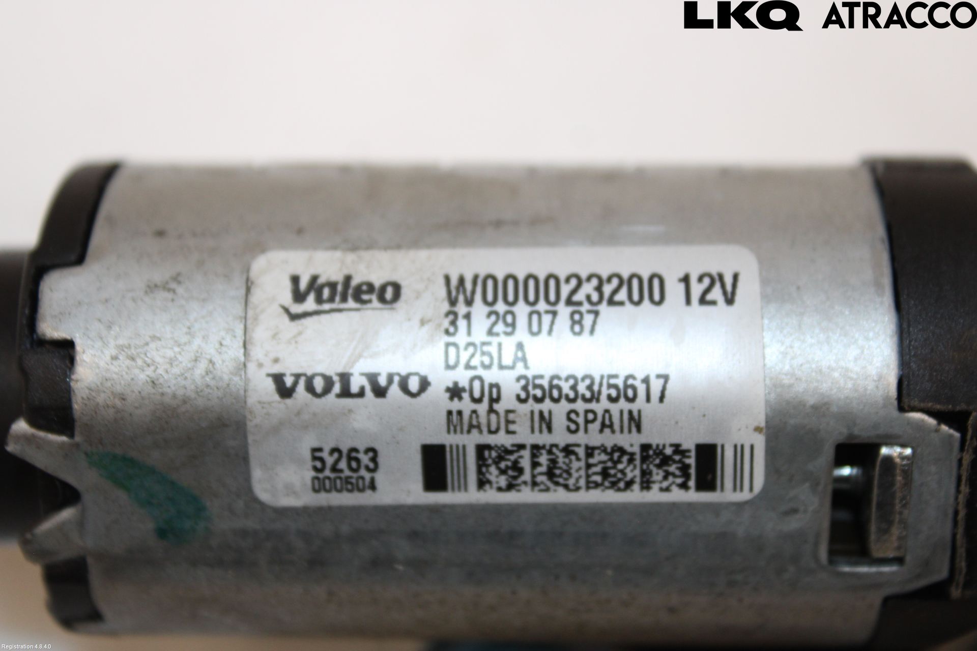 Volvo V70 14-16 Torkarmotor Baklucka
