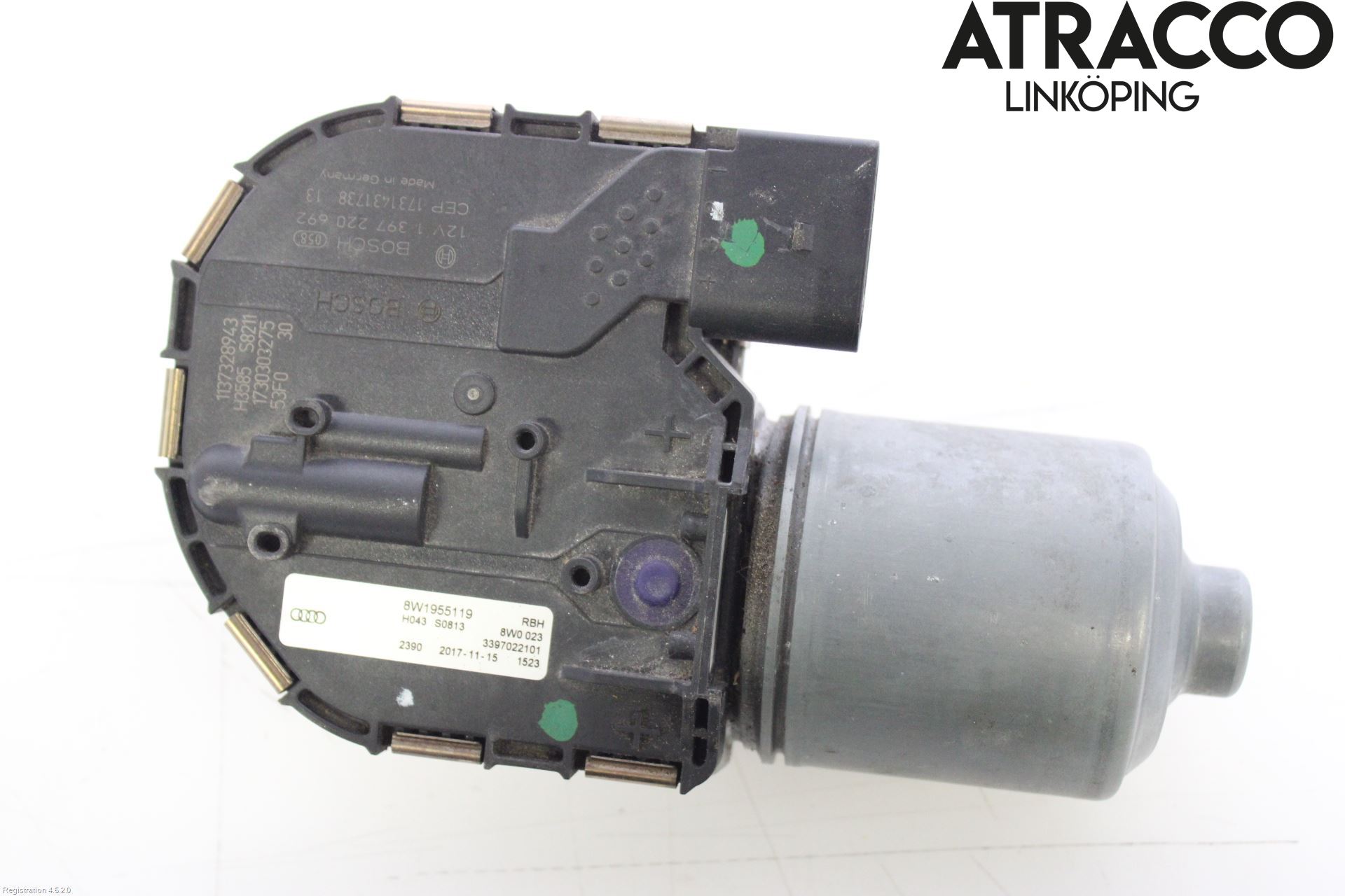 Audi A4/S4 B9 16-19 Torkarmotor Vindruta