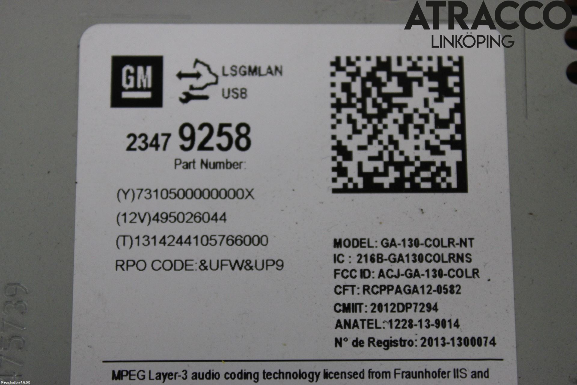 Opel ASTRA J 10-15 Radio