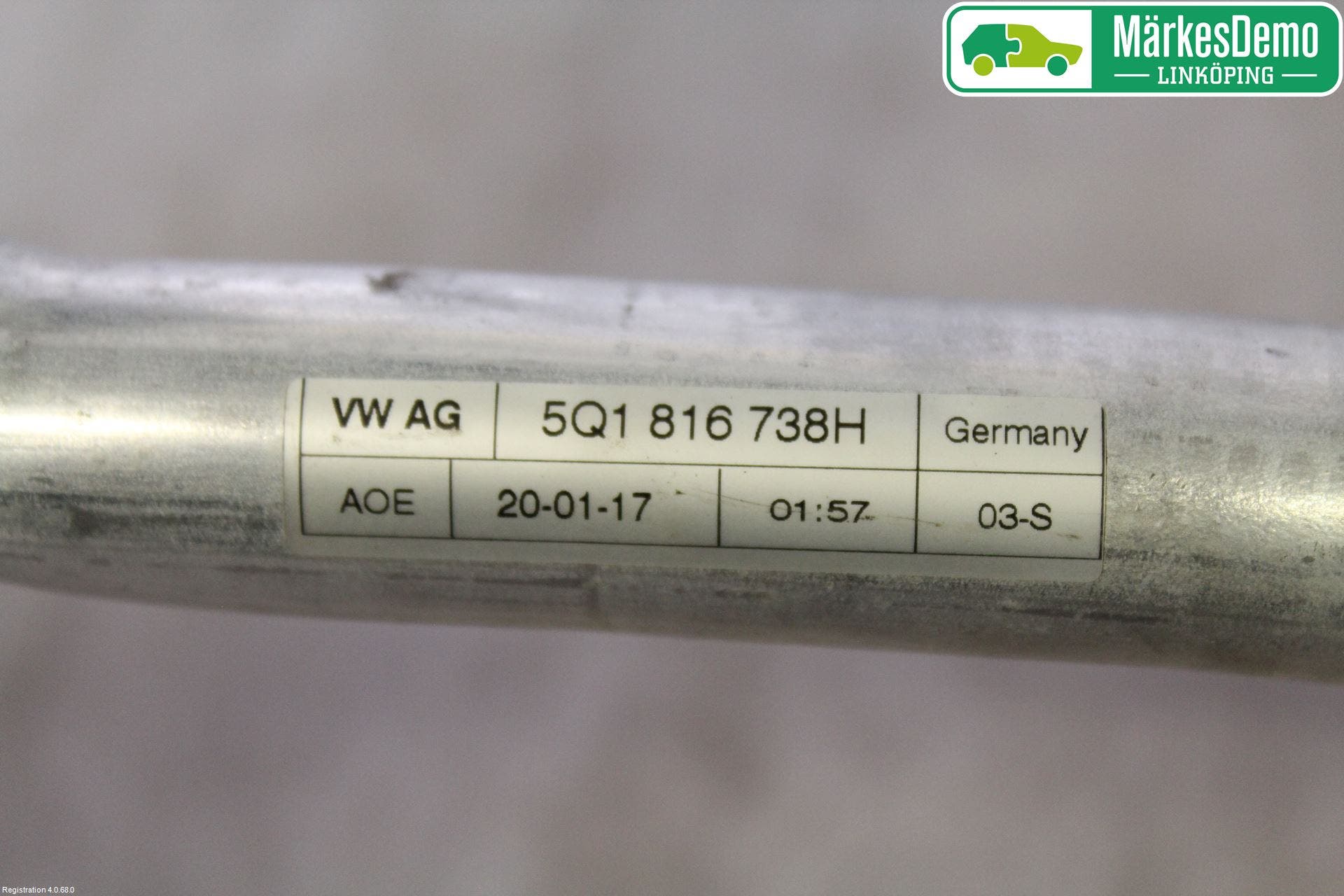 Volkswagen VW GOLF / E-GOLF VII 13-20 Ac Slang-Rör
