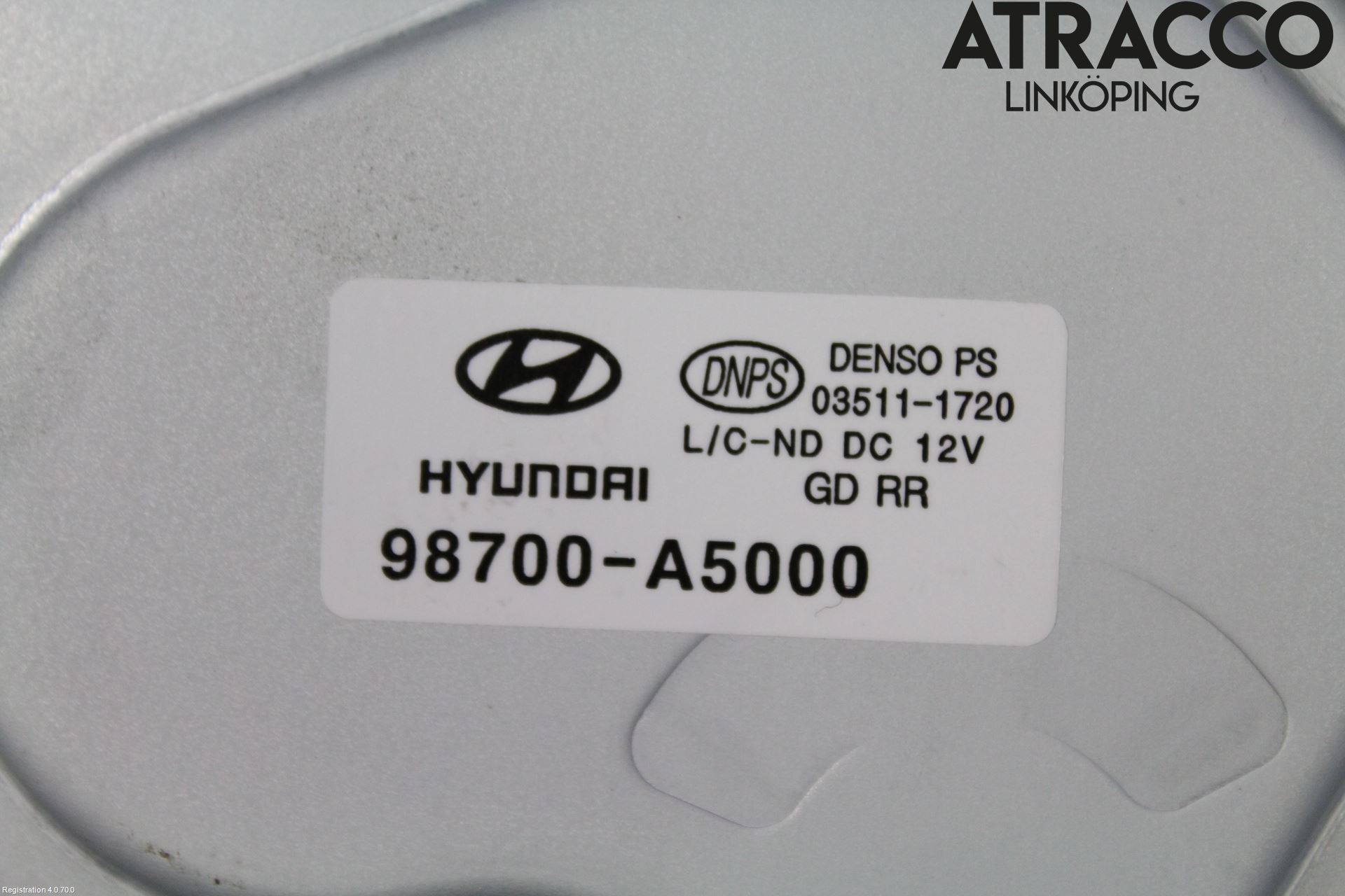 Hyundai i30 GD 13-17 Torkarmotor Baklucka
