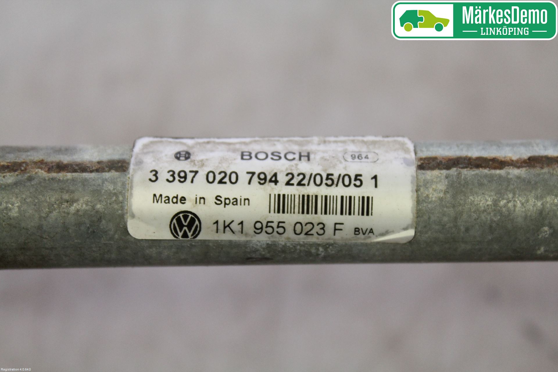 Volkswagen VW GOLF V 04-09 Torkarmekanism Vindruta