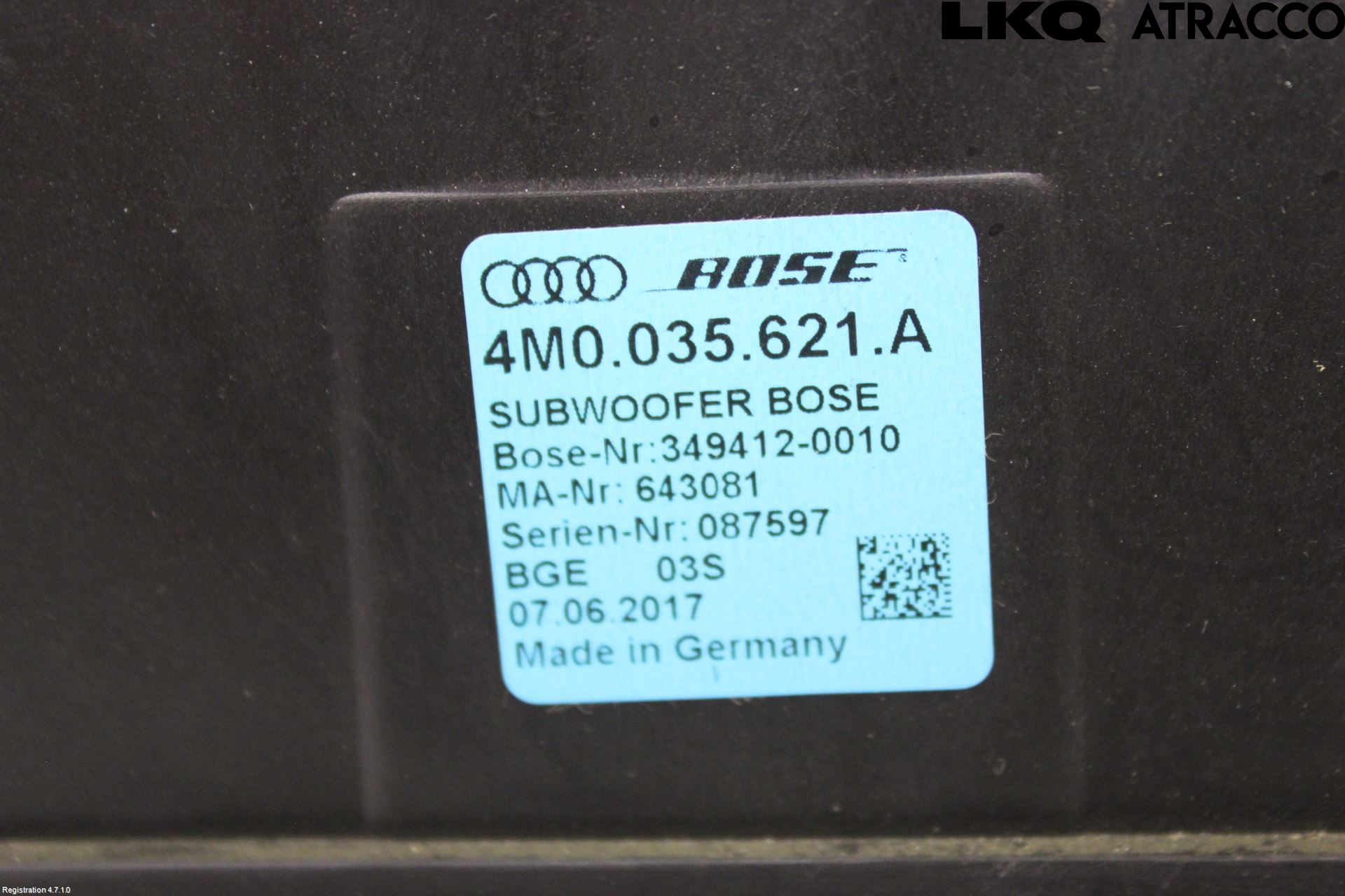 Audi Q7/SQ7 Högtalare