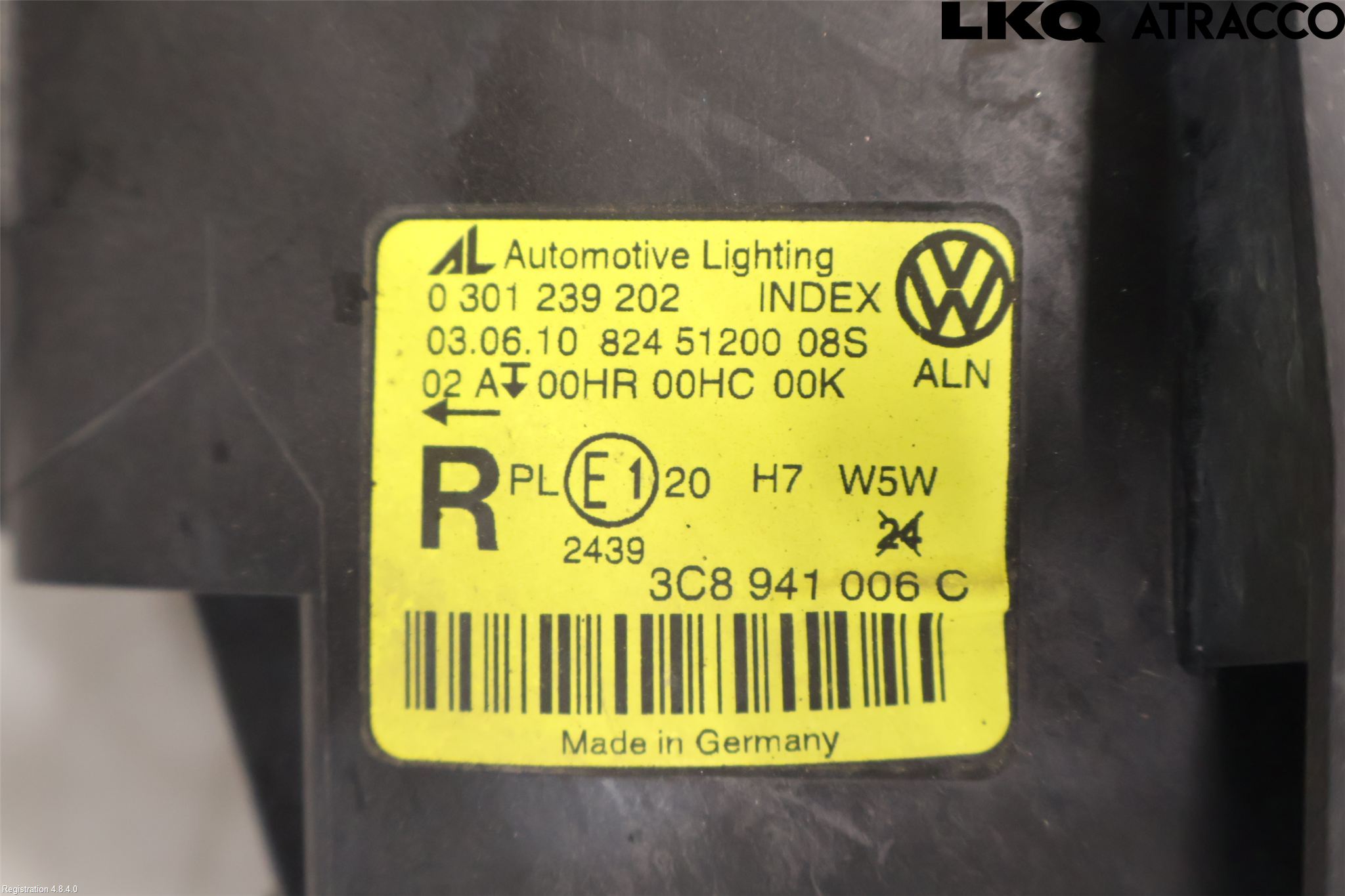 Volkswagen VW PASSAT CC 08-16 Strålkastare Höger