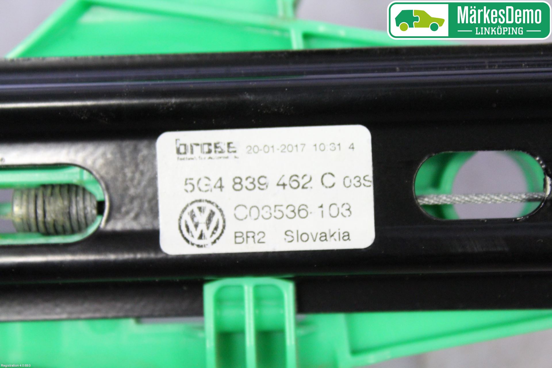 Volkswagen VW GOLF / E-GOLF VII 13-20 Fönsterhissmekanism