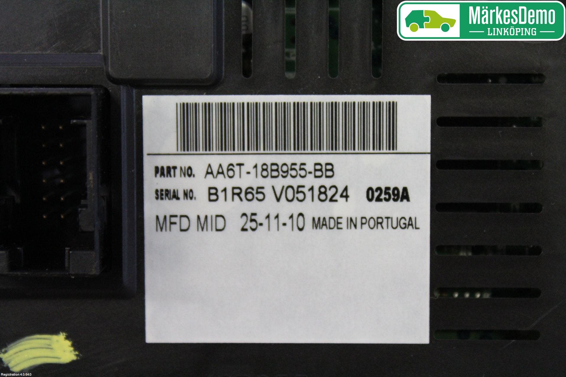 Ford FIESTA 09-12 Färddator