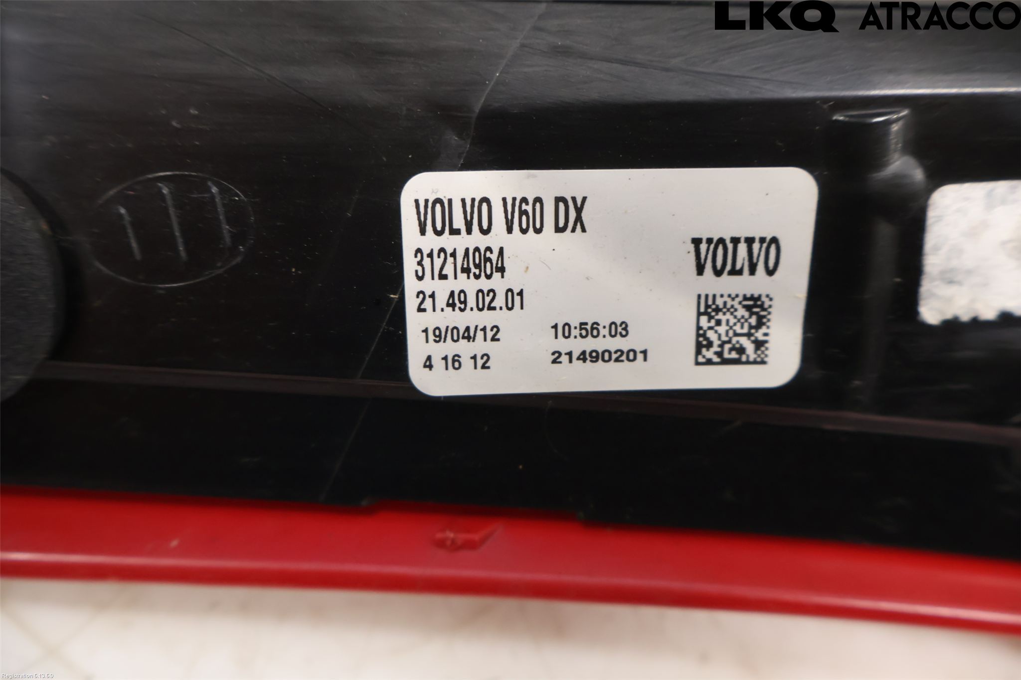 Volvo V60 11-13 Bakljus Höger