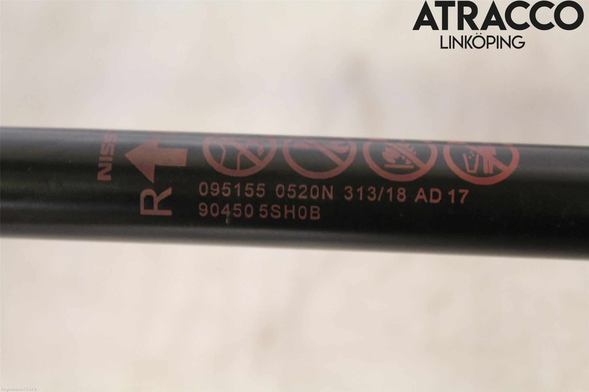 Nissan LEAF 18- Gasfjäder Baklucka