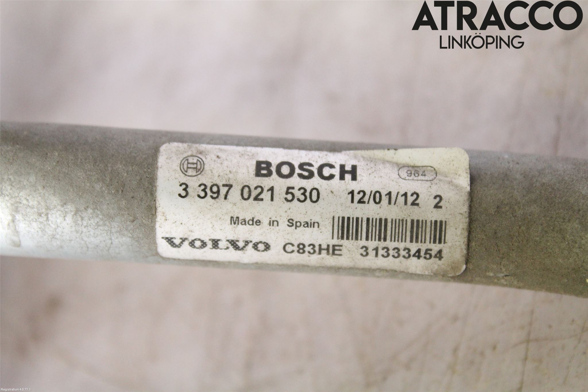 Volvo XC60 09-13 Torkarmekanism Vindruta