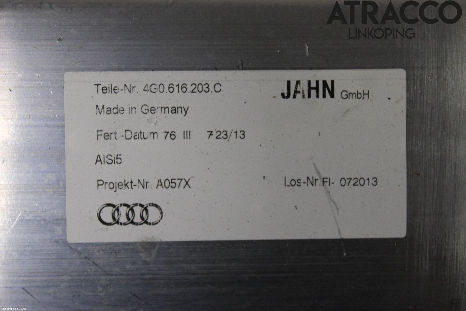 Audi A6 ALLROAD 12-18 Nivå/Luftförändring Trycktank