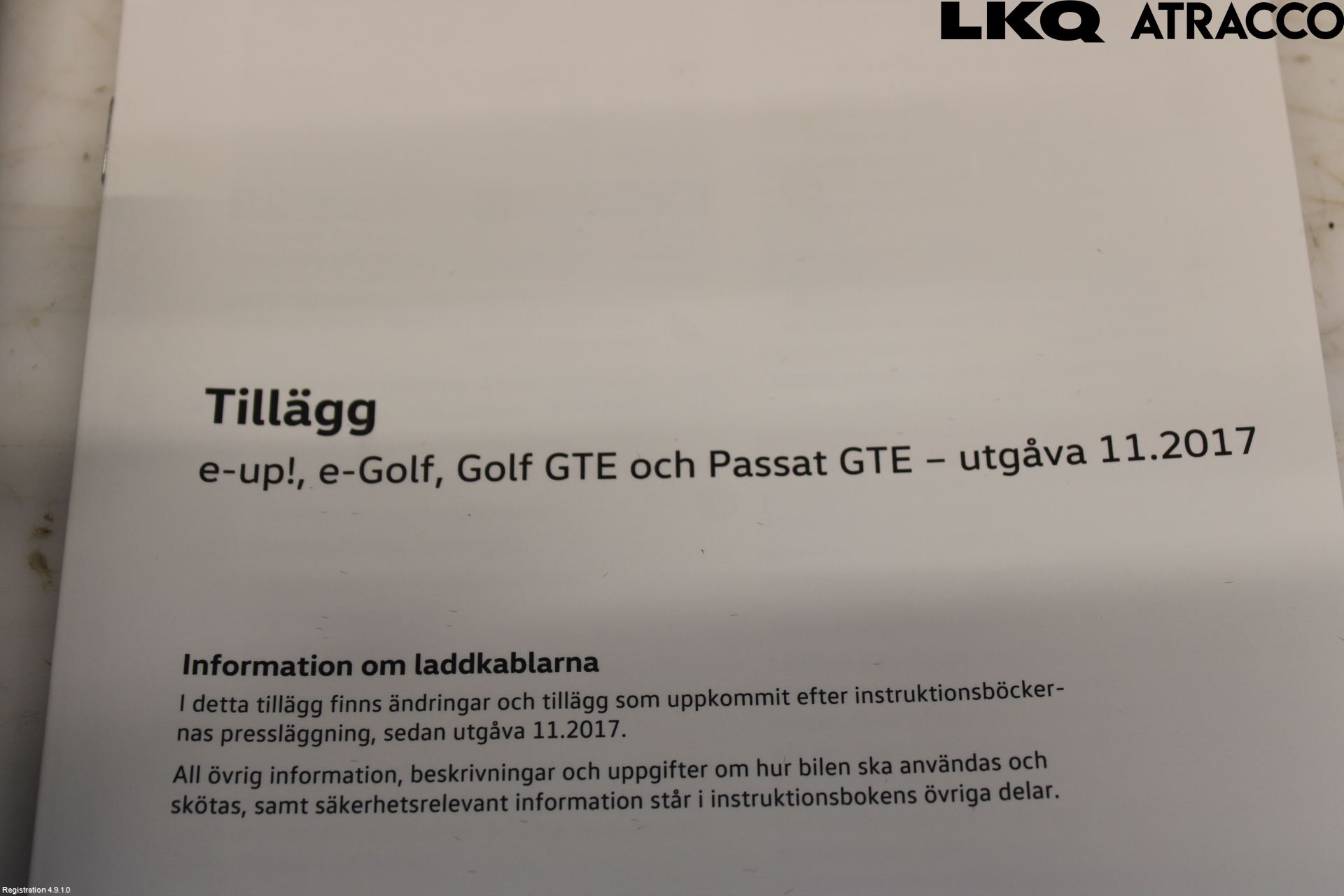 Volkswagen VW PASSAT 15-19 Instruktionsbok
