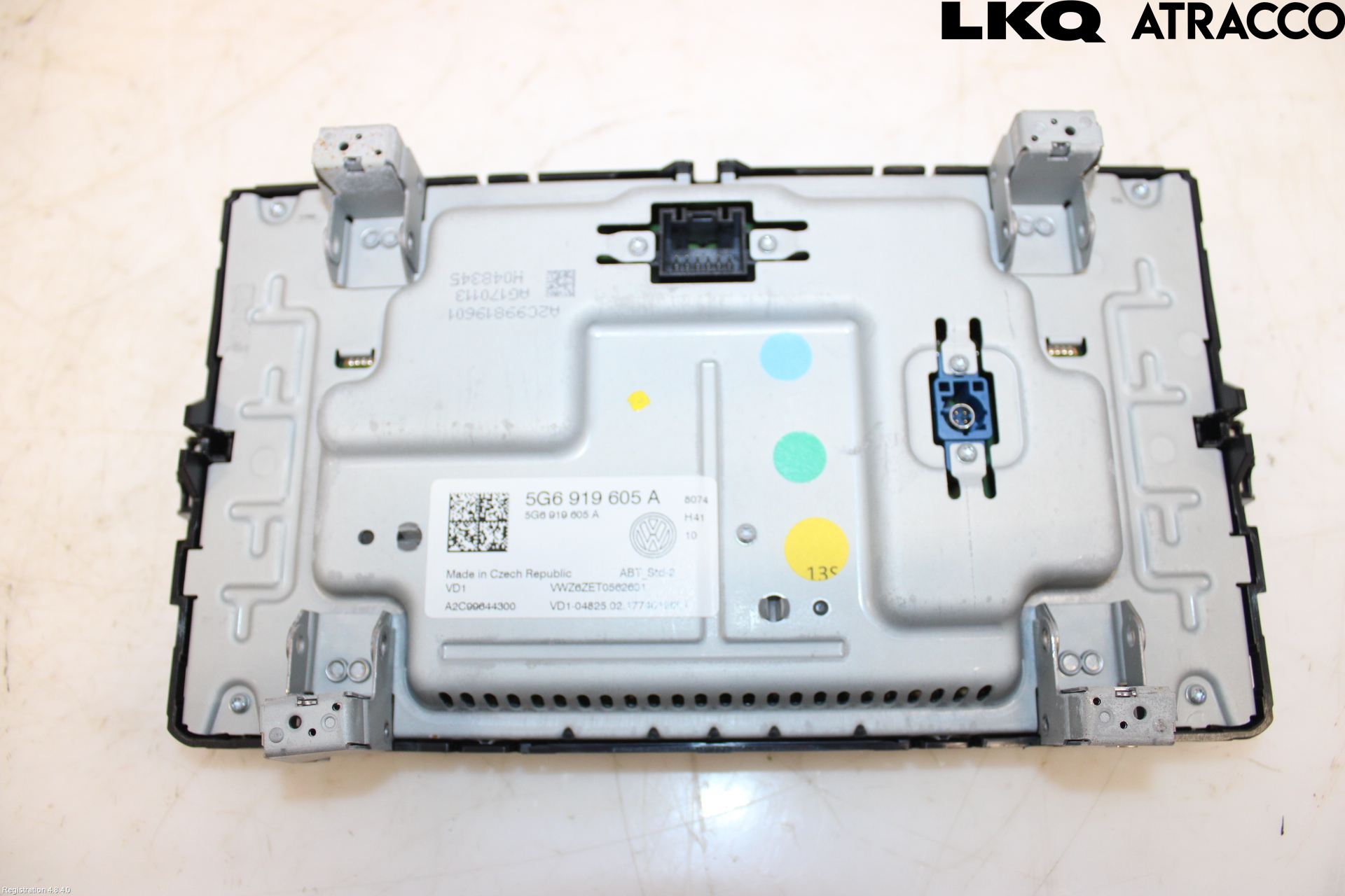 Volkswagen VW GOLF / E-GOLF VII 13-20 Multifunktionsdisplay