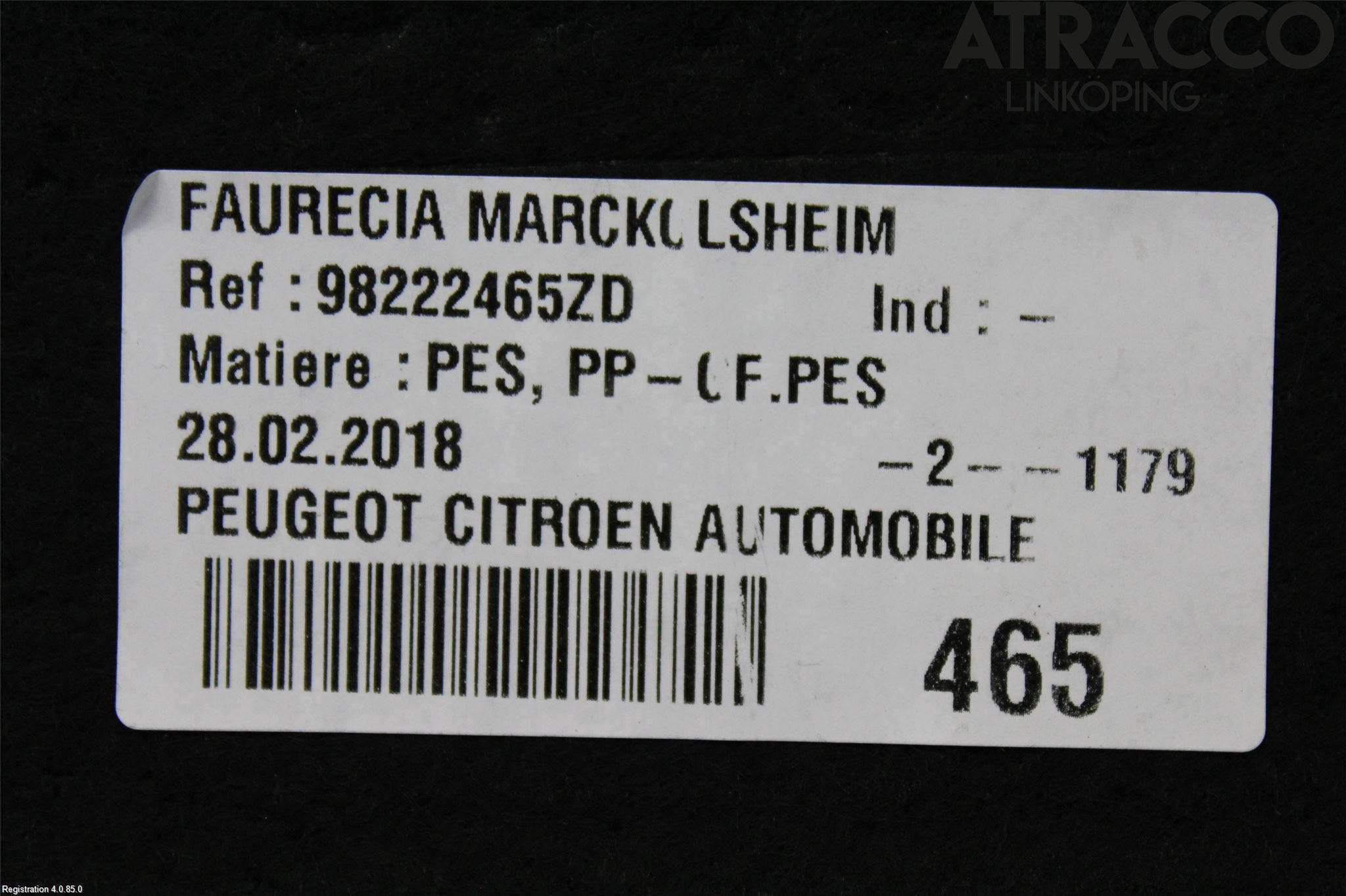 Peugeot 308 14-21 Hatthylla