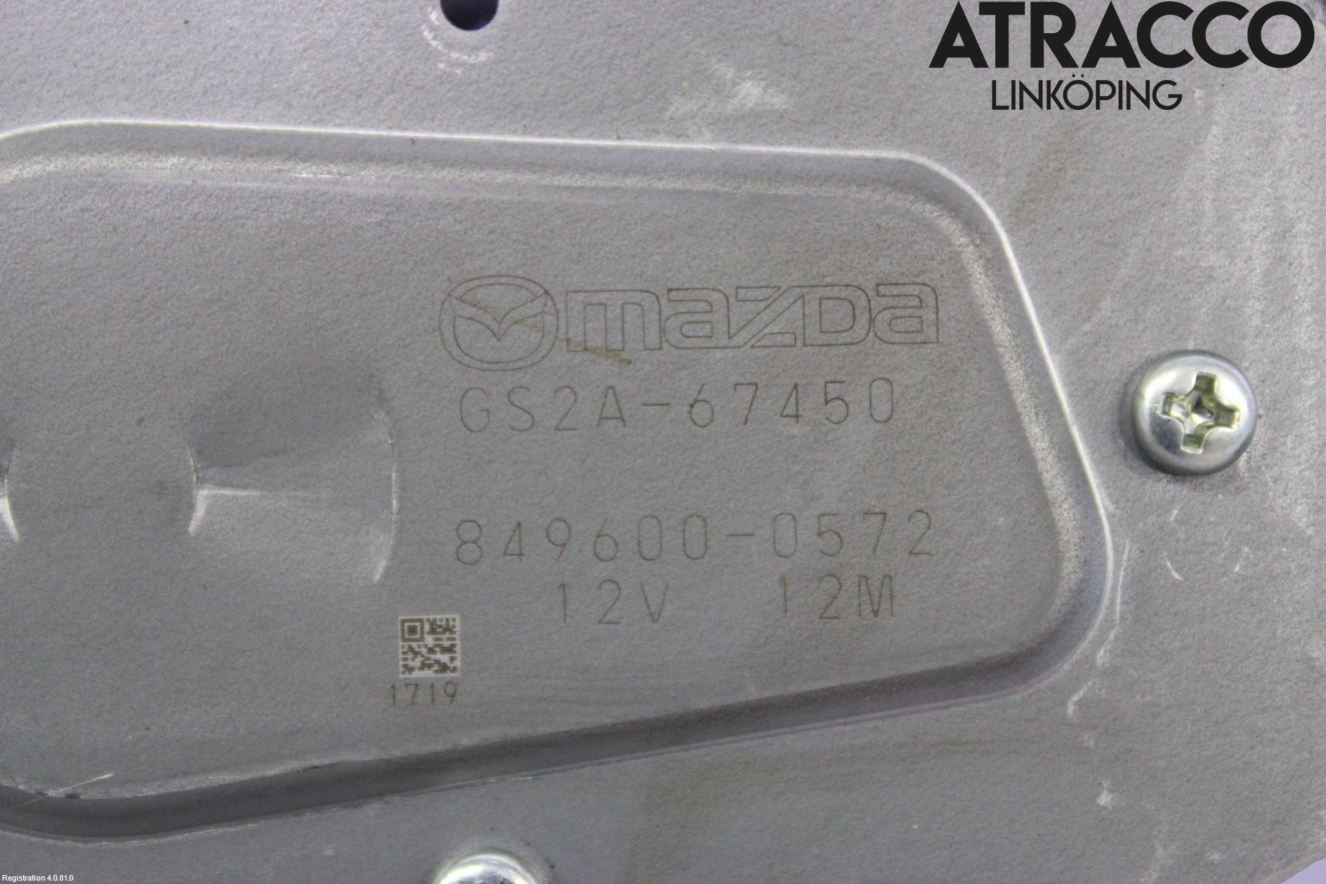 Mazda 6 08-13 Torkarmotor Baklucka