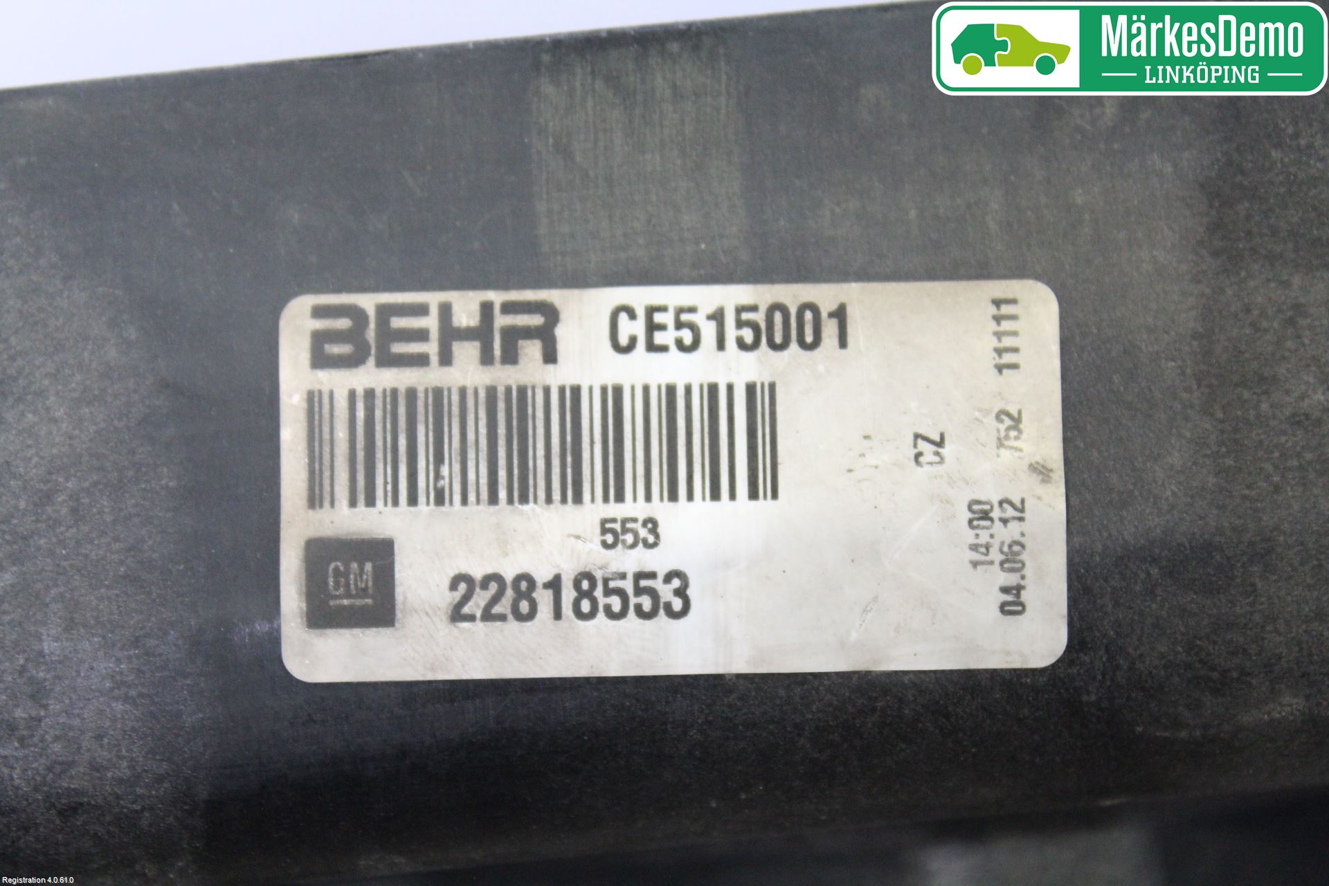 Opel INSIGNIA 09-16 Kylfläkt El