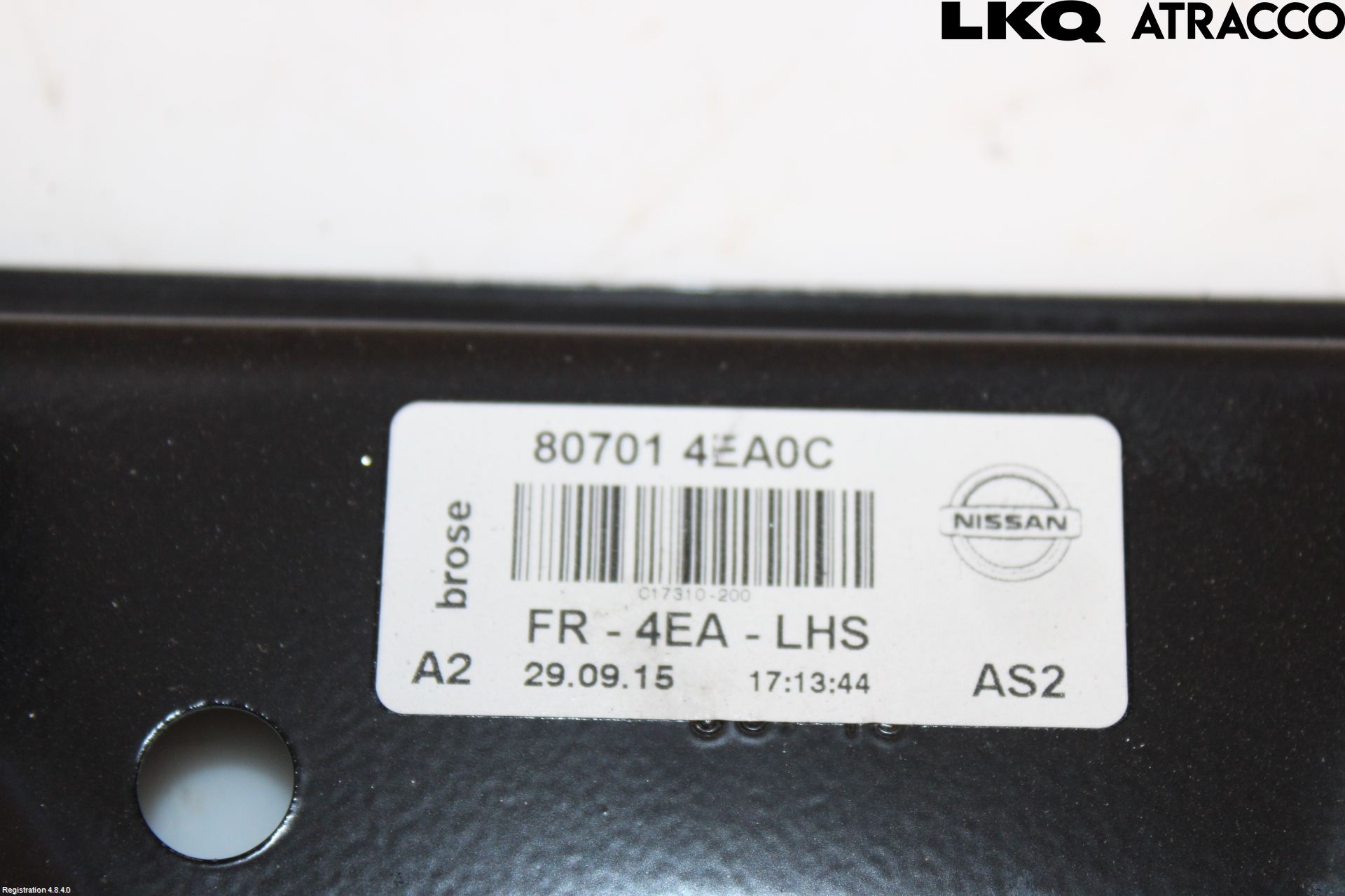 Nissan QASHQAI 14-17 Fönsterhiss El Kompl
