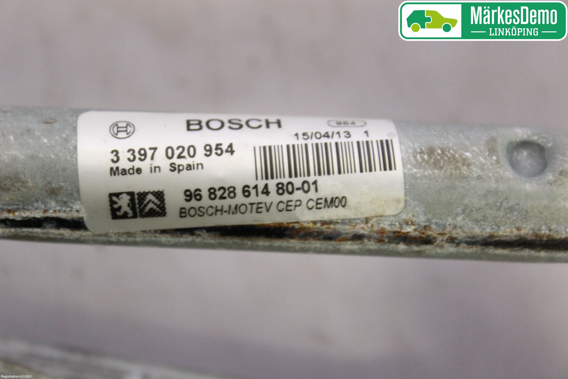 Citroen BERLINGO 08-18 Torkarmekanism Vindruta